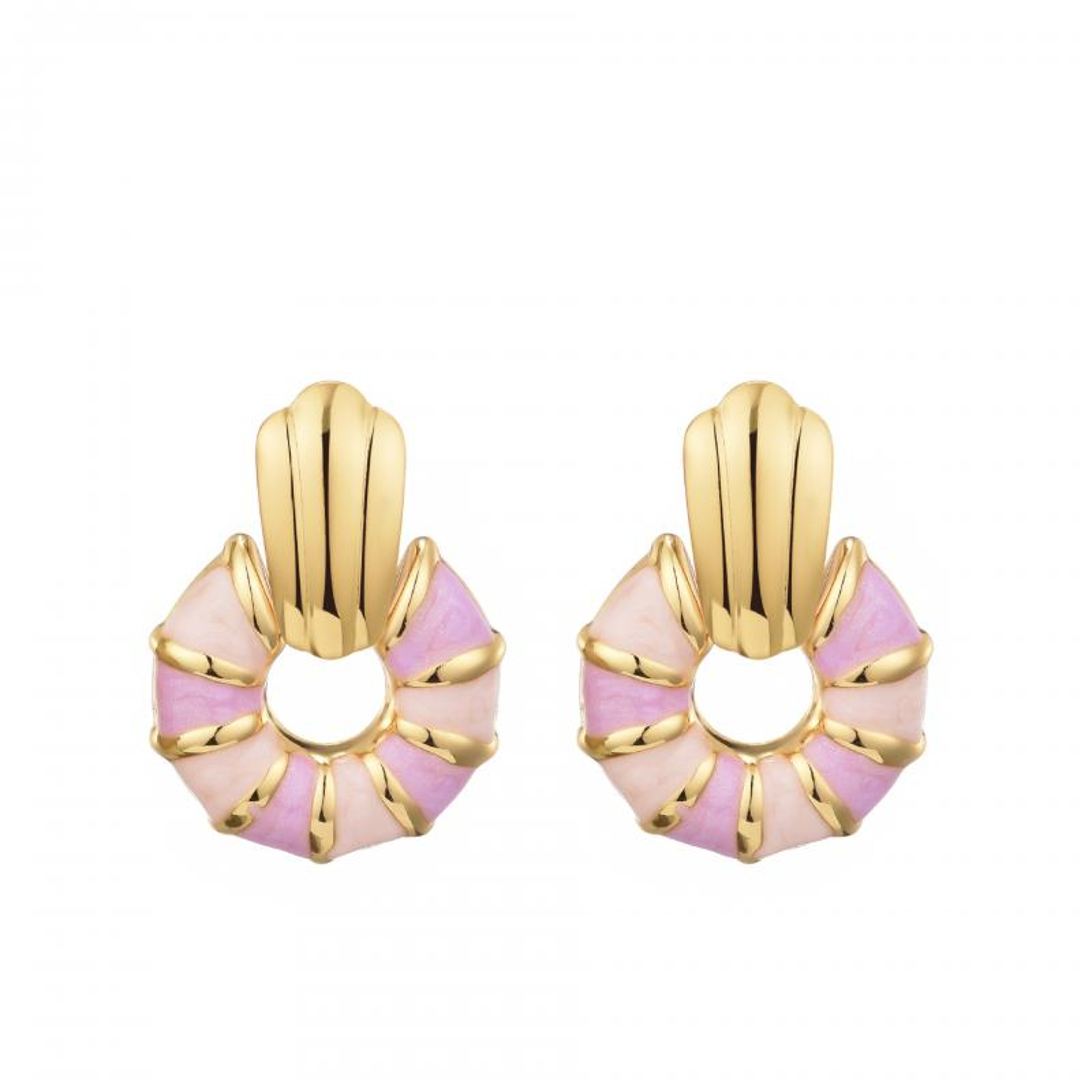 Vintage Enamel Stainless Steel Stud Earrings Colorful Light Luxury Party Jewelry Gift For Women 5