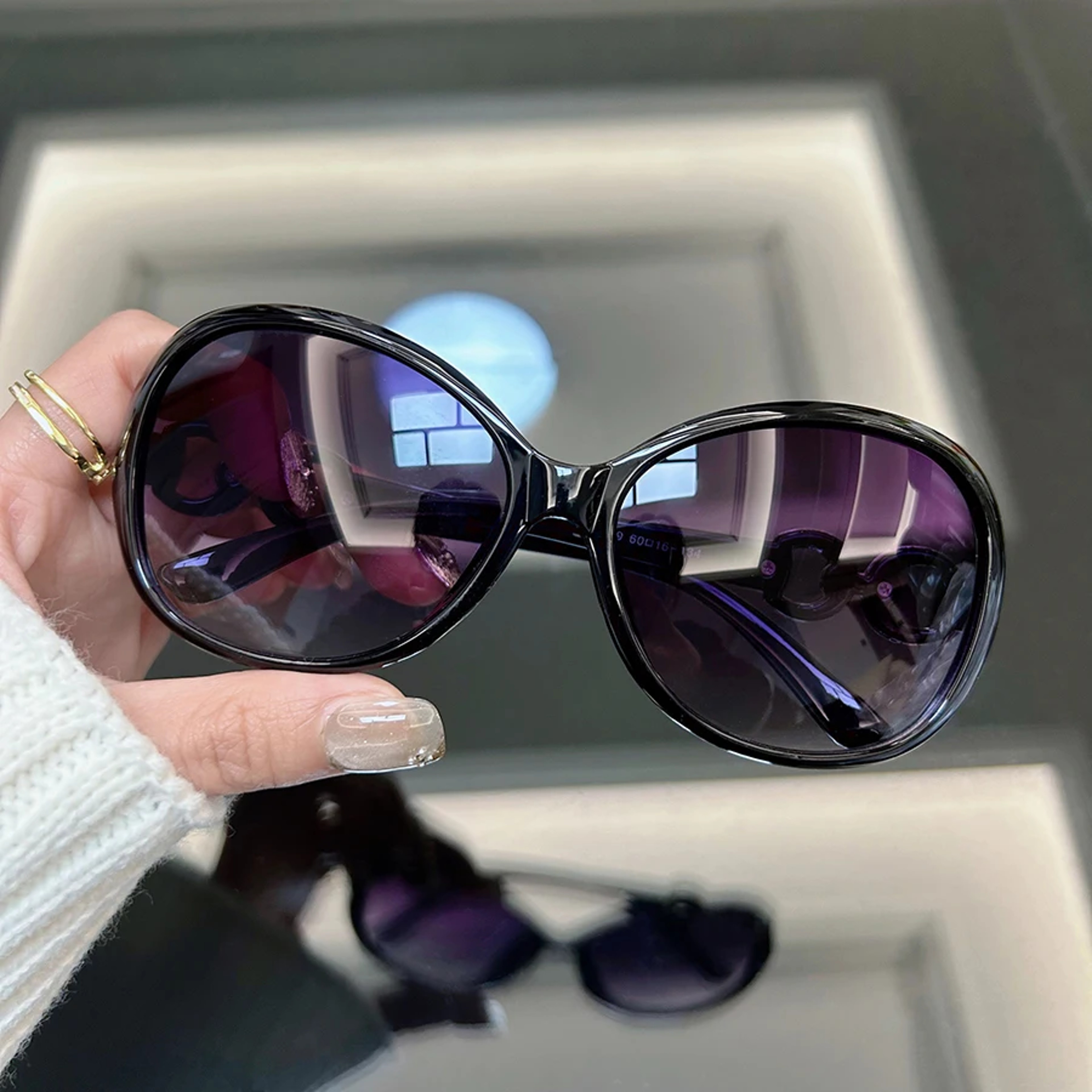 Retro Vision Square Mirror Sunglasses for Men & Women – view 3