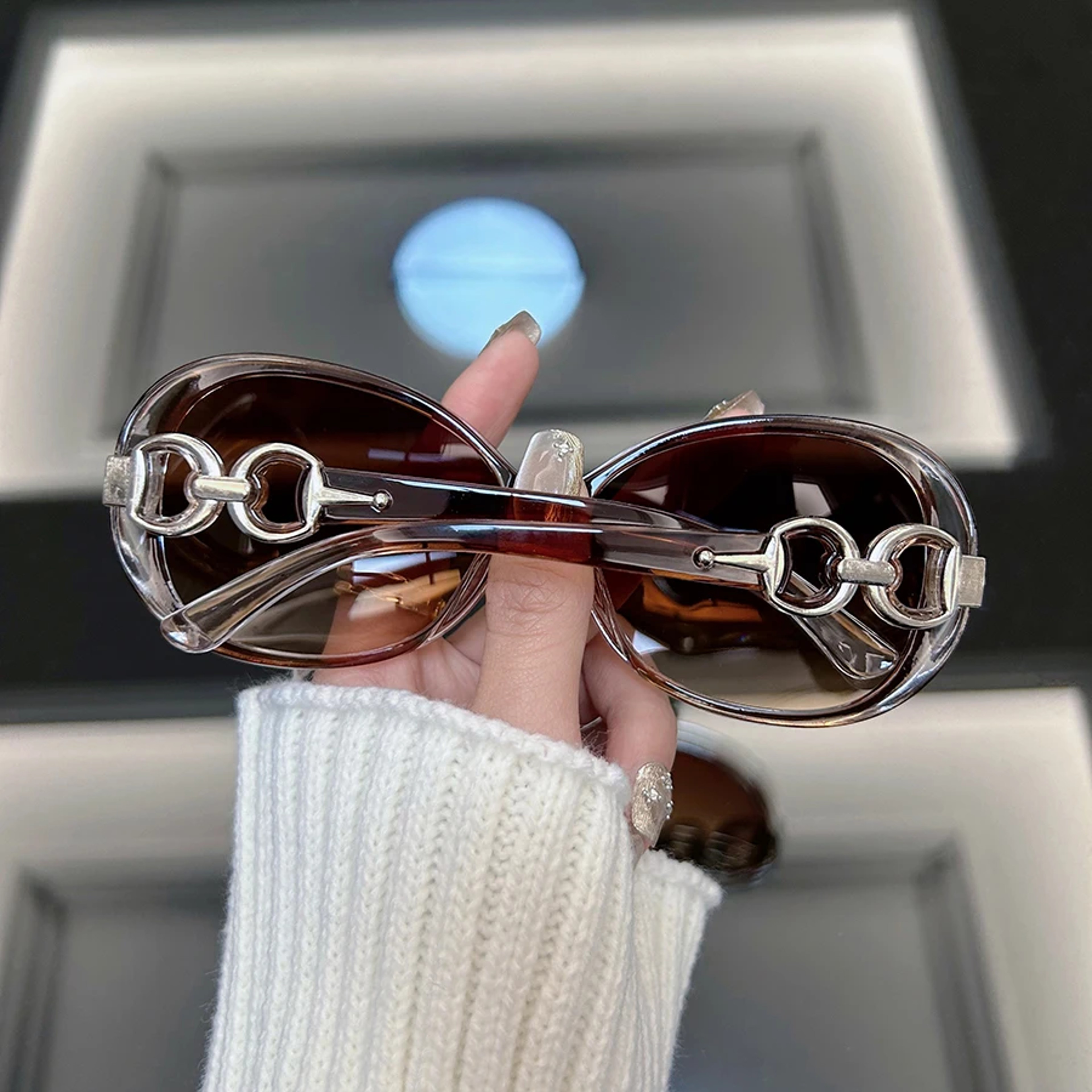 Retro Vision Square Mirror Sunglasses for Men & Women – view 4