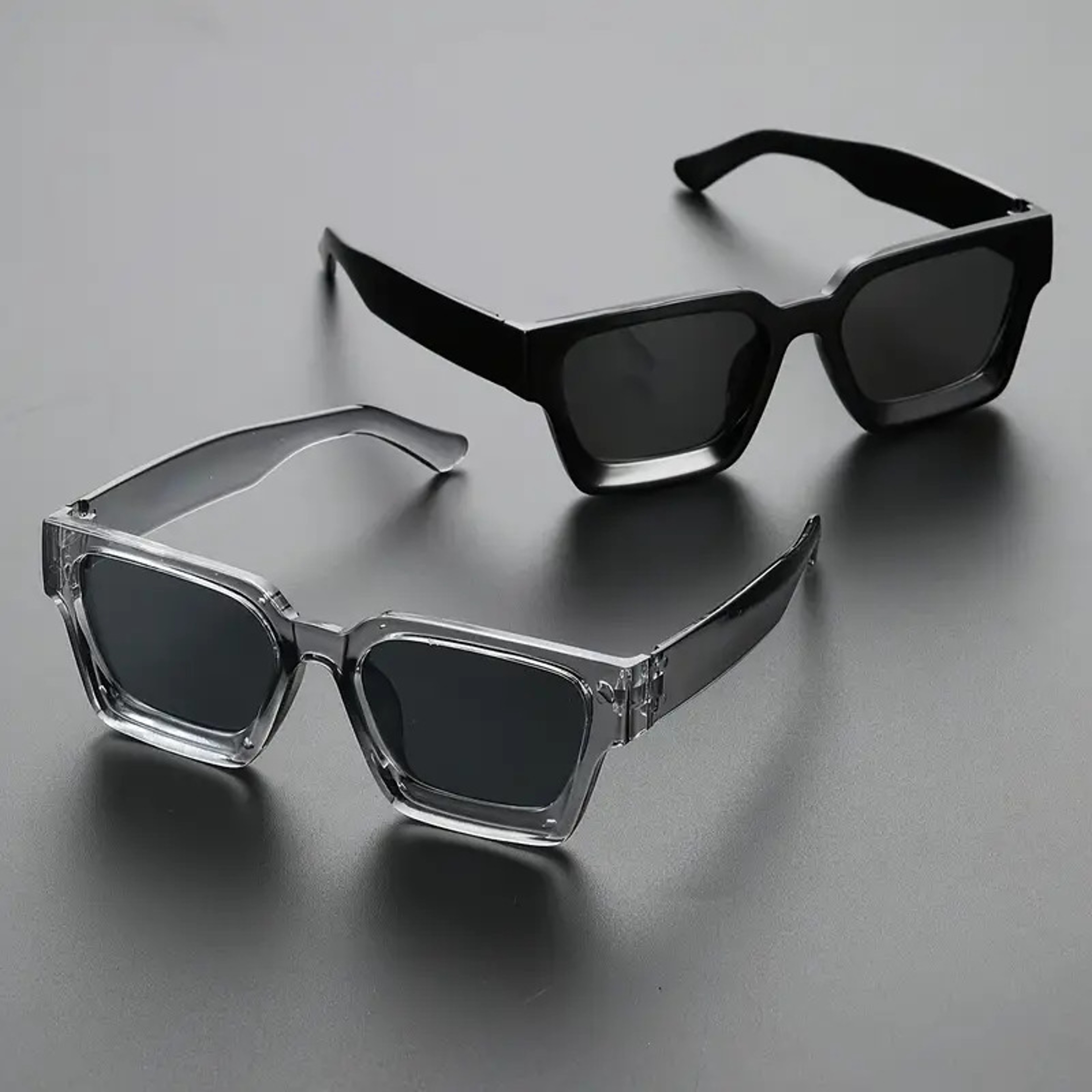 Retro Square UV Protection Sunglasses For Driving Beach Travel  Street Style 0