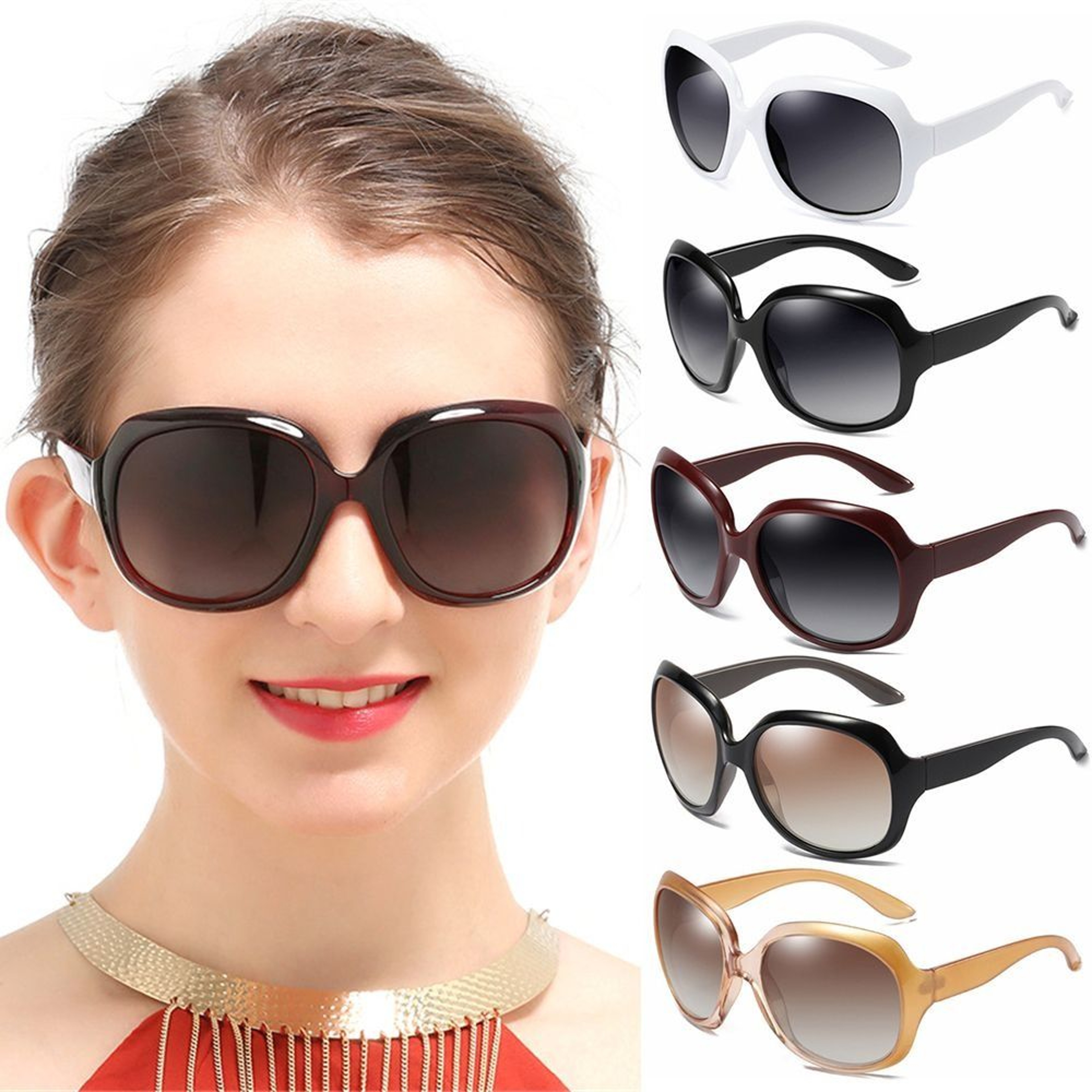 Luxe Shield Oversized Square Sunglasses For Women  Men 1