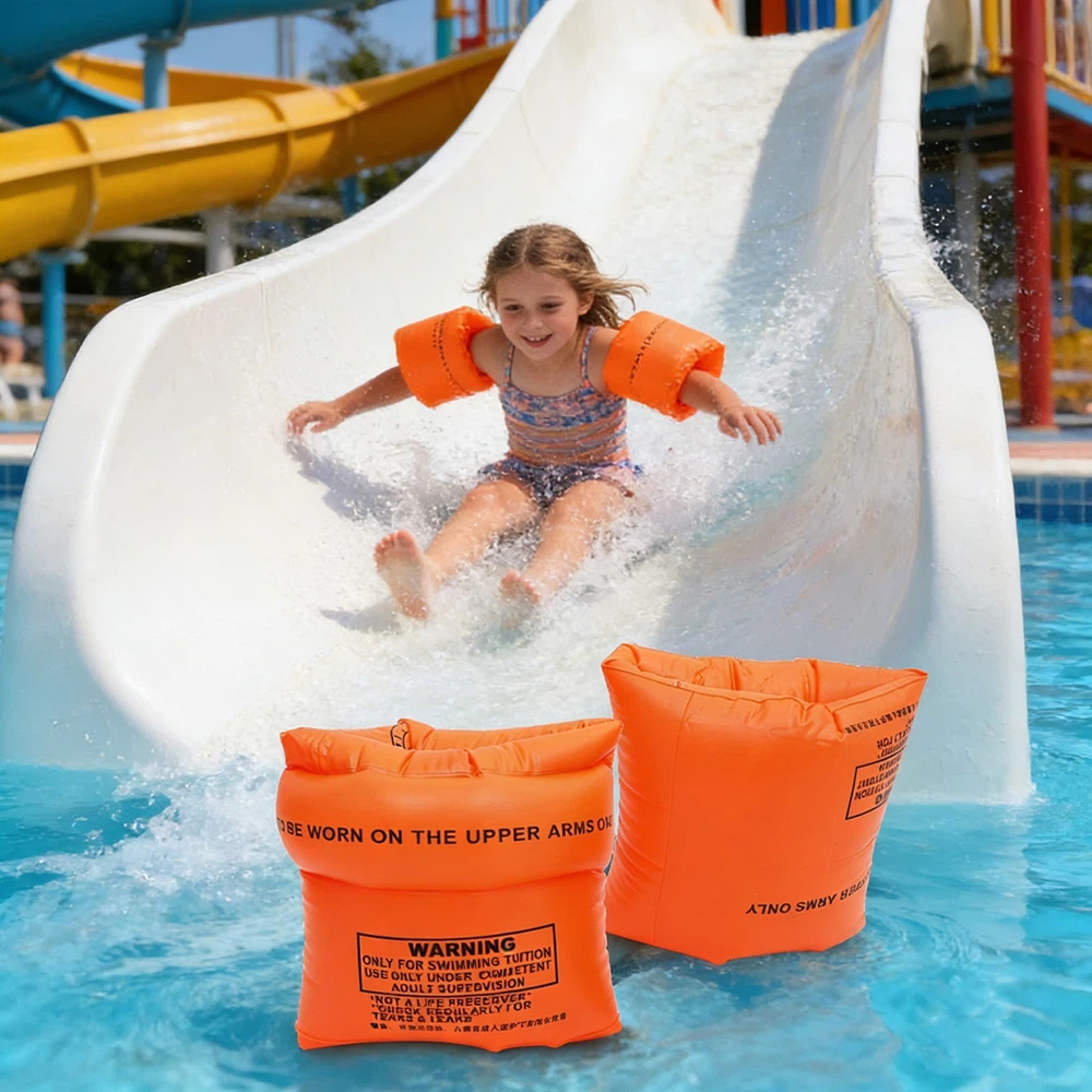 Cartoon Swim Safe Inflatable Arm Floaties For Kids  Adults 3
