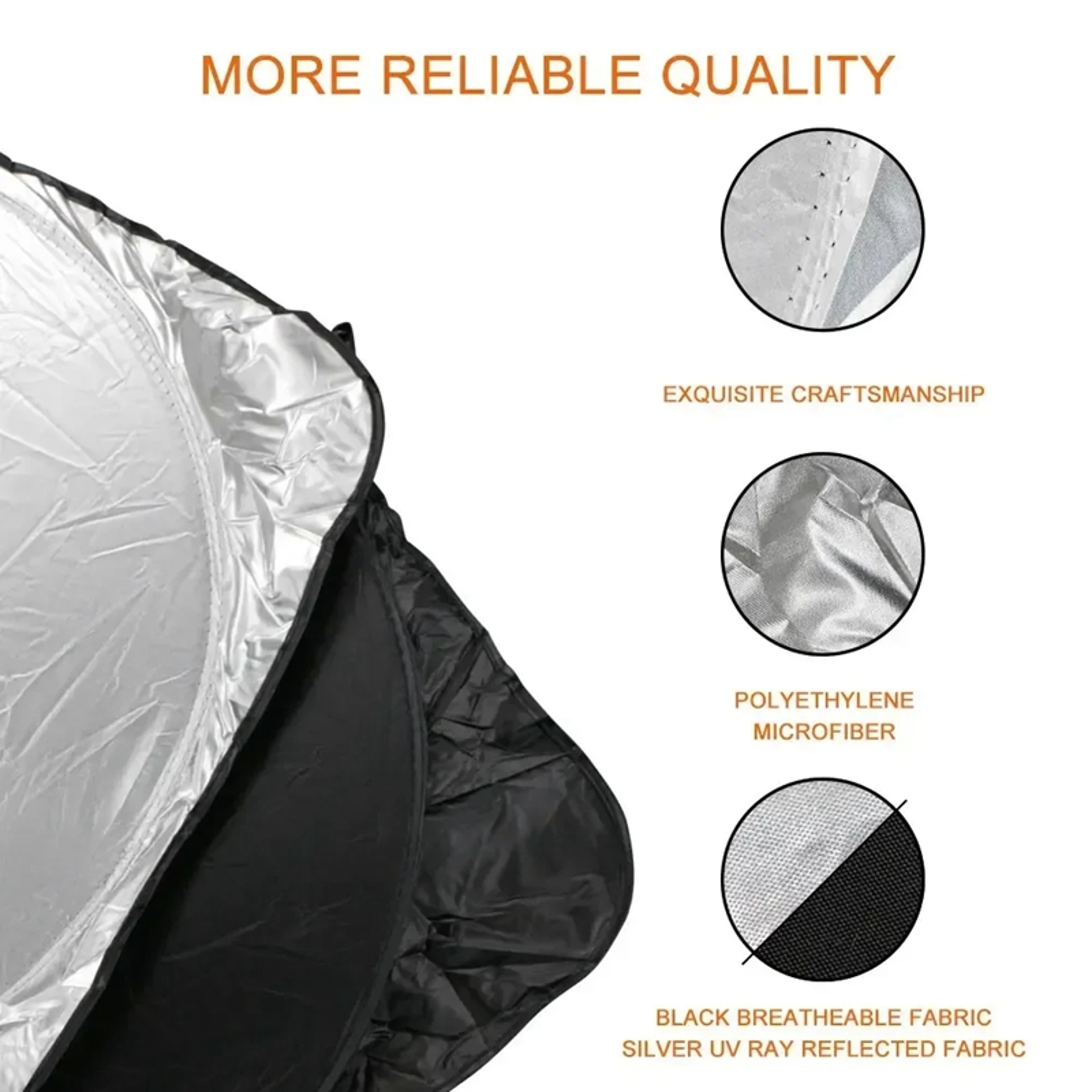 Solar Shield Foldable Car Windshield Sun Shade UV Protection Parasol For Cooler Car Interiors 1