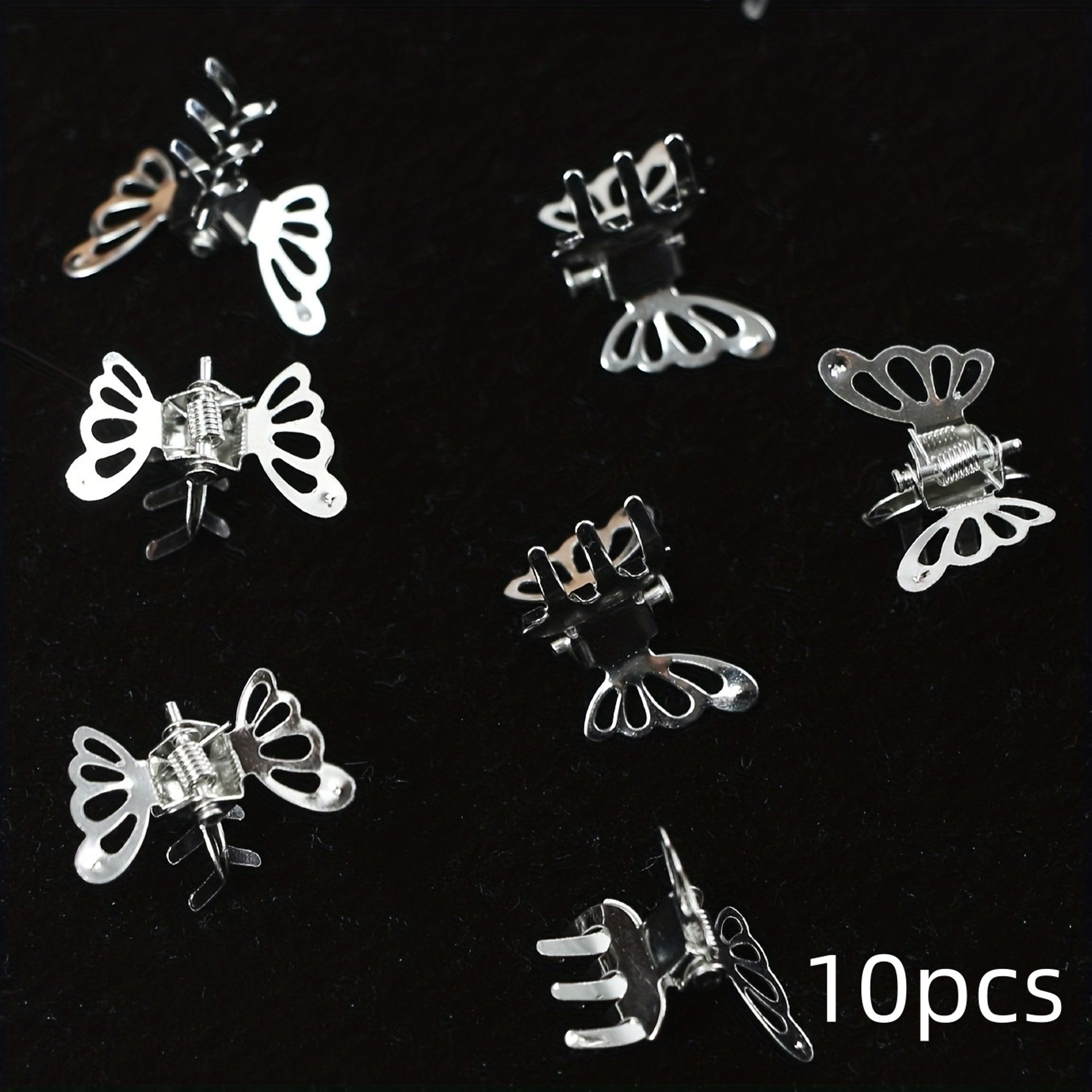 Butterfly Charm Mini Hair Clips Set Vintage Bangs  Styling Barrettes 5