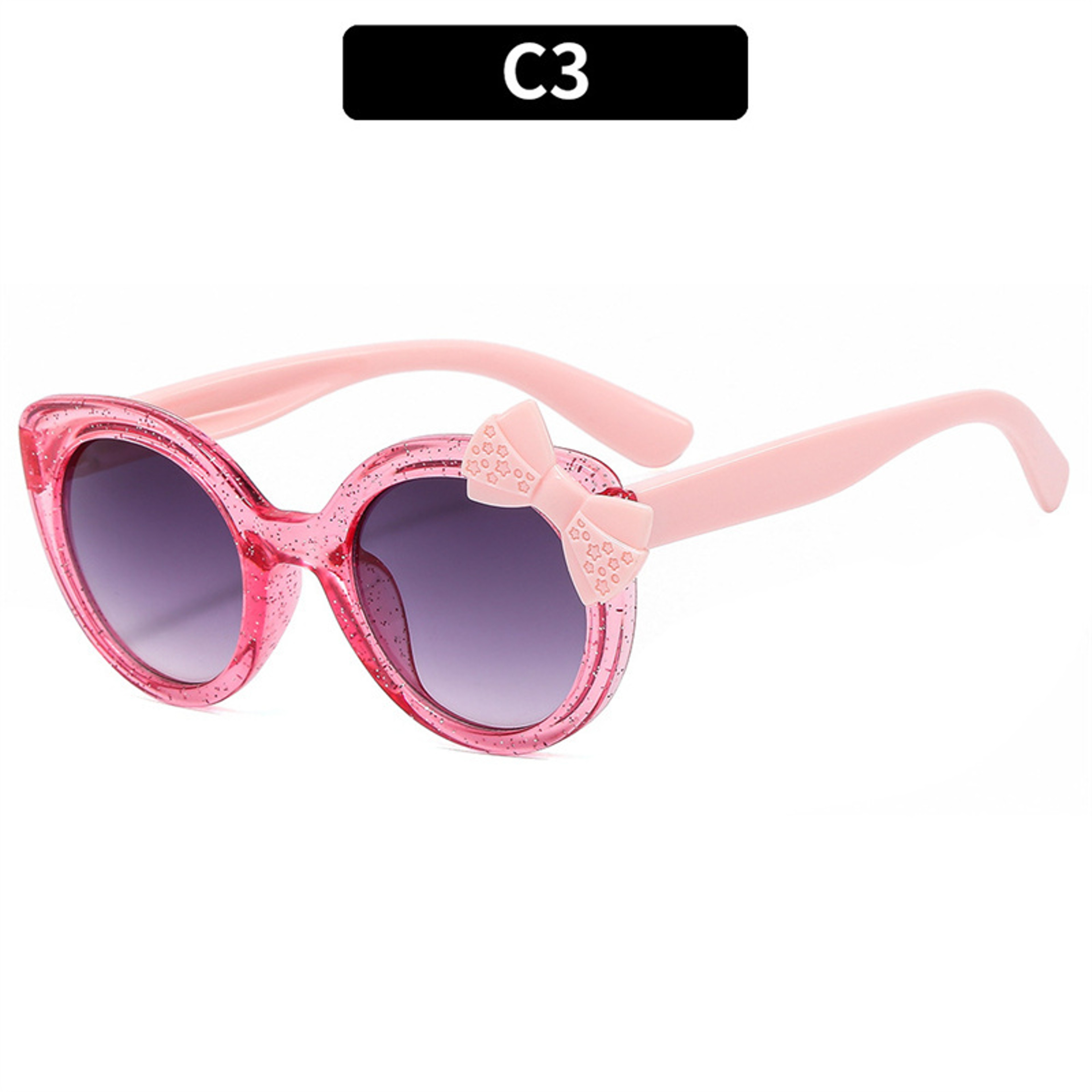 Cute Cat Eye Kids Sunglasses With Bowknot Fashion Baby  Toddler UV Protection Shades 6