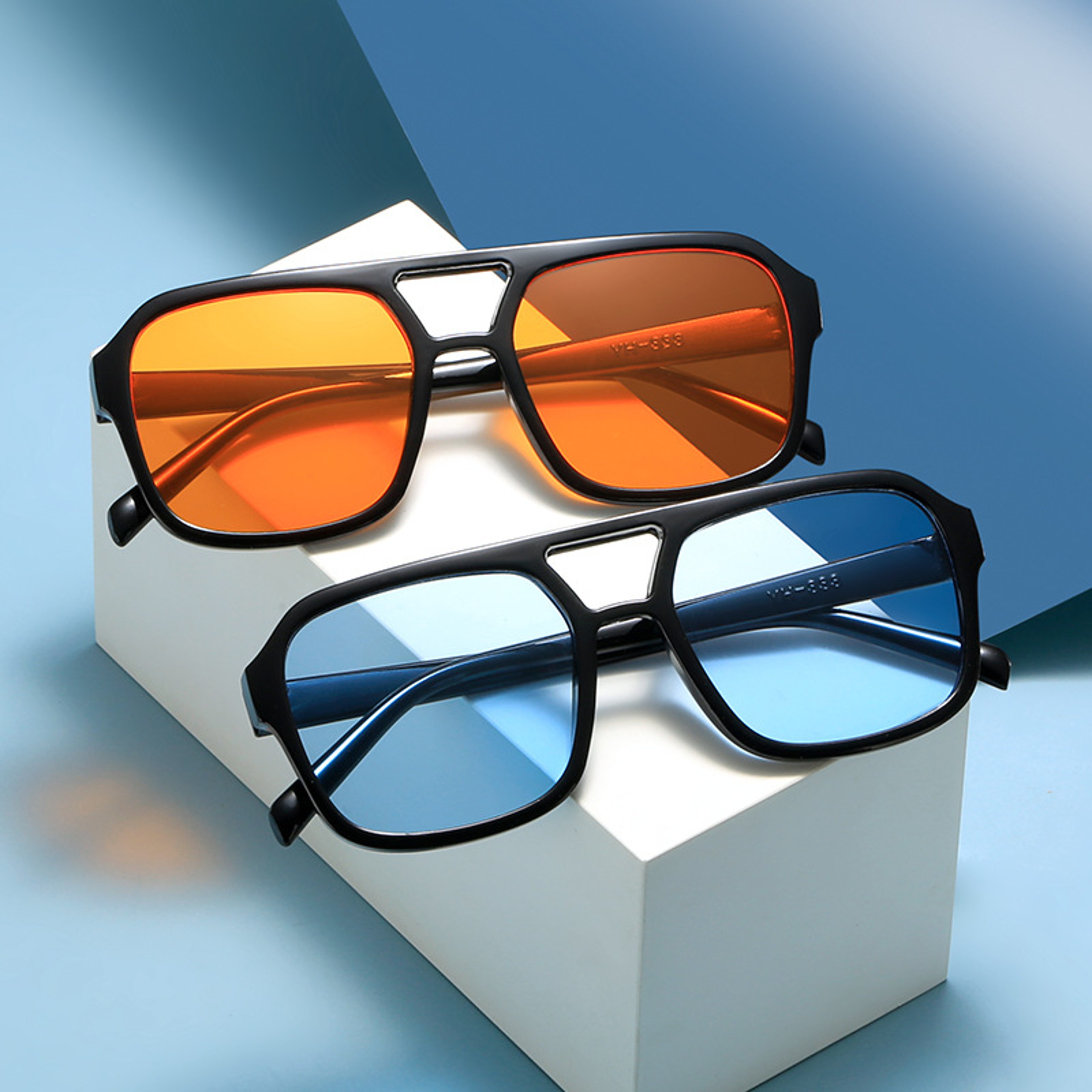 Vintage Round Square Anti Glare Sunglasses for Men & Women – view 1