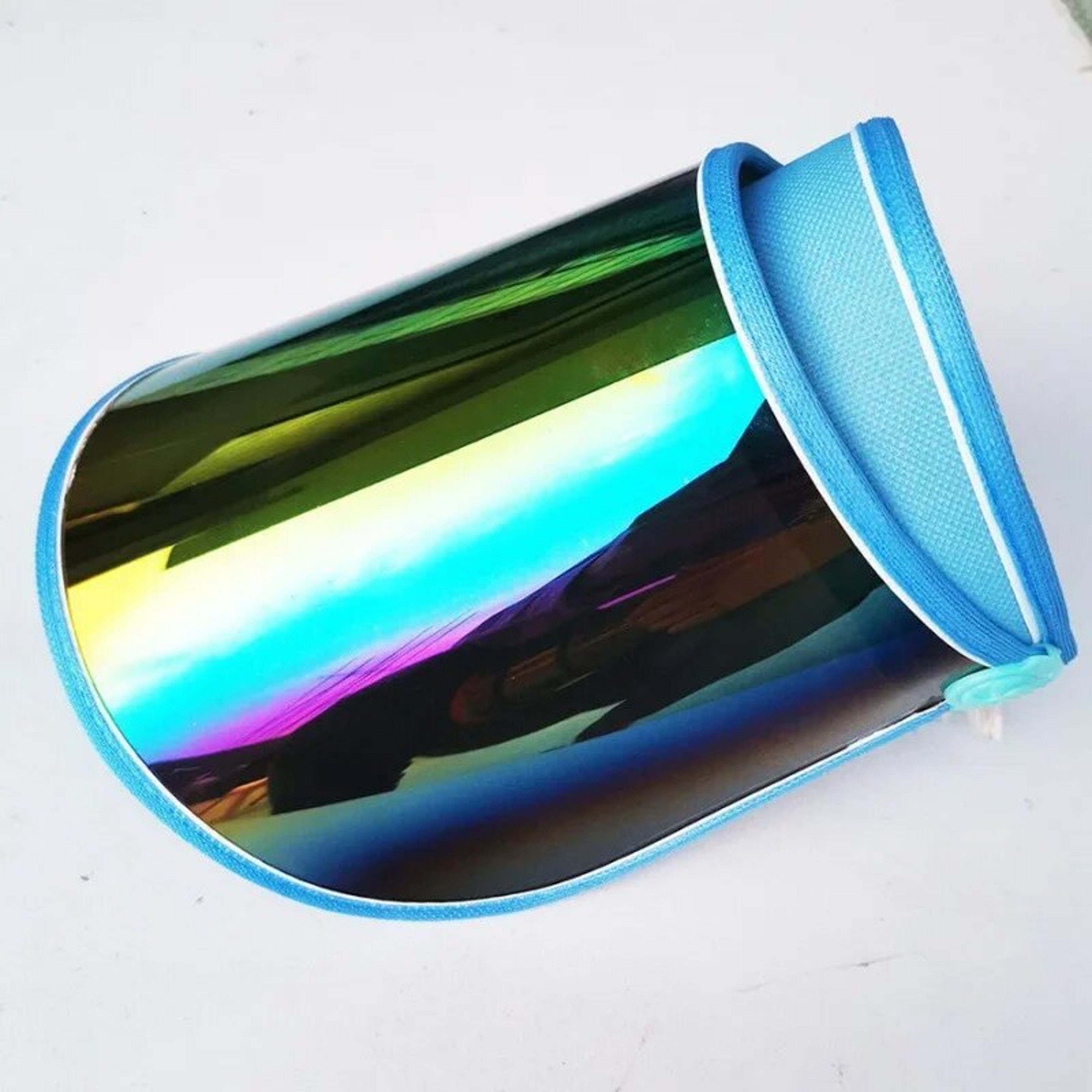 Transparent Sun Visor Hat with UV Protection Lightweight Candy Color Summer Visor Cap for Men & Women – view 2
