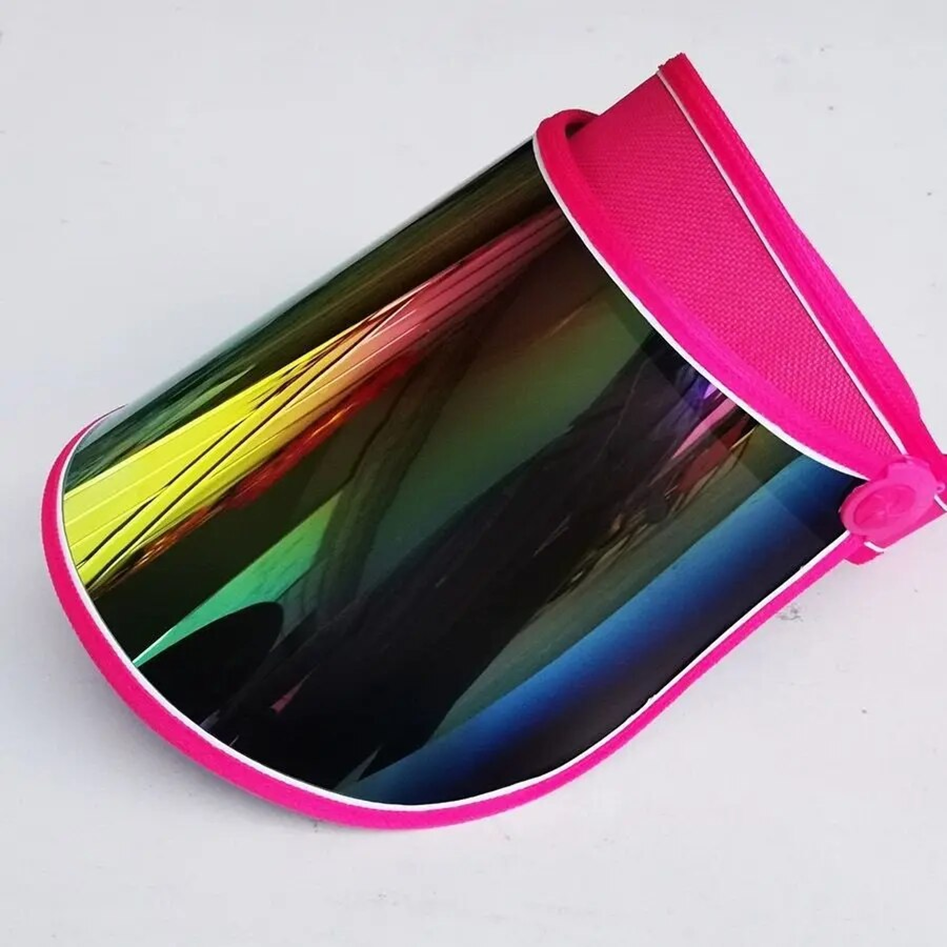 Transparent Sun Visor Hat with UV Protection Lightweight Candy Color Summer Visor Cap for Men & Women – view 3