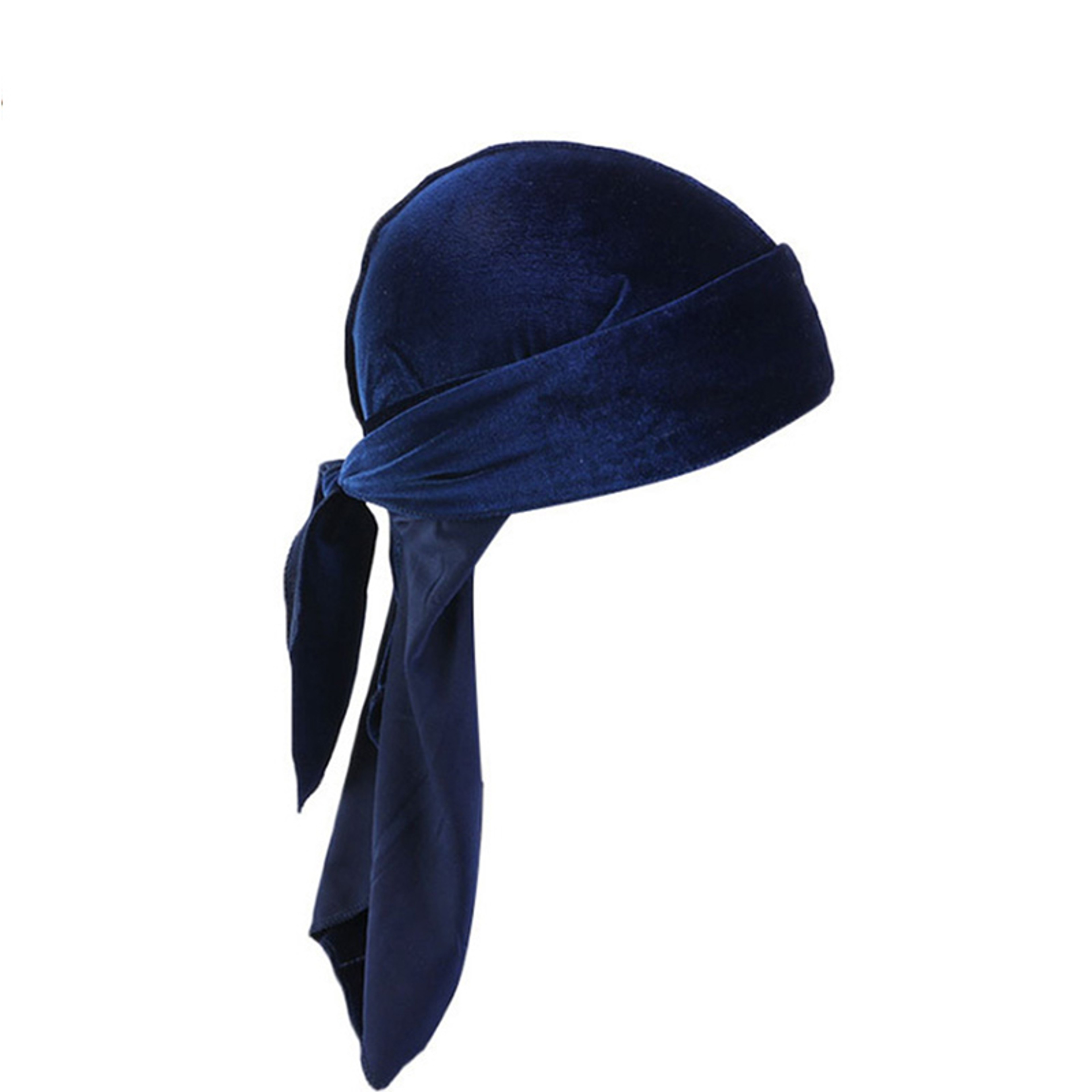 Soft Velvet Long Tail Unisex Durag Wave Cap Breathable Head Wrap Bandana 5