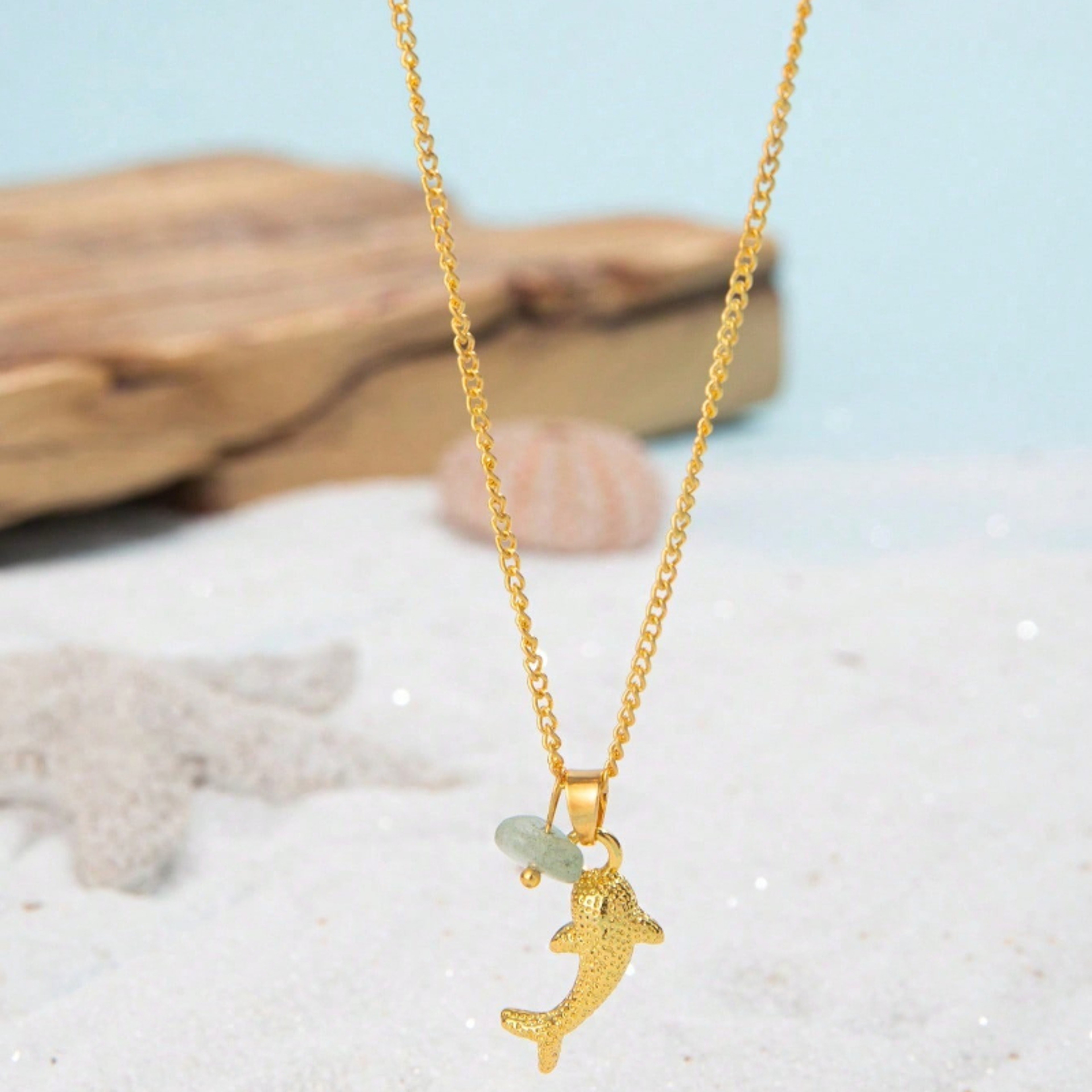 Ocean Spirit Shark Pendant Necklace For Women Minimalist Ocean Necklace Gift 2