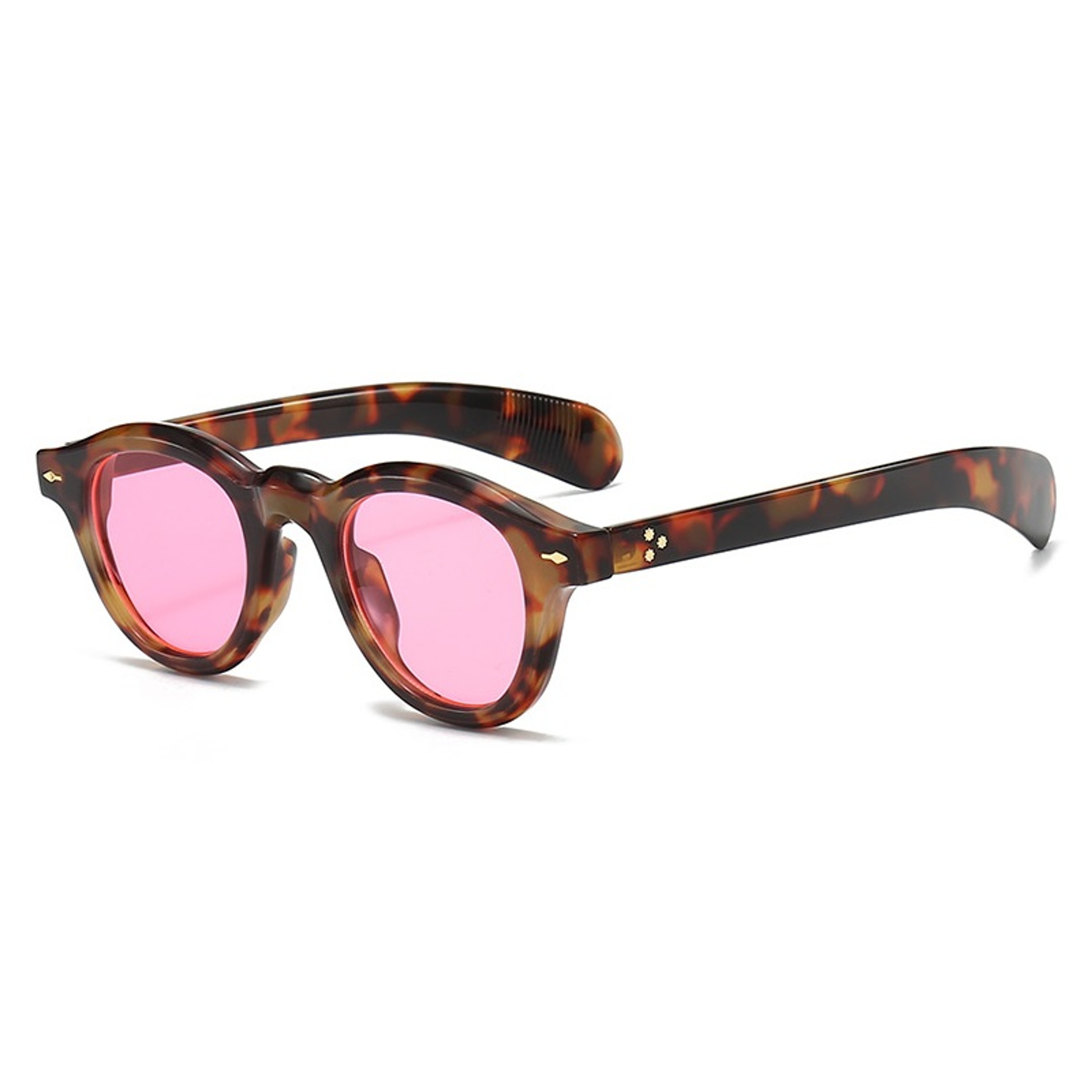 Retro Round Uv Sunglasses For Women  Men Vintage Punk Small Round Shades 9