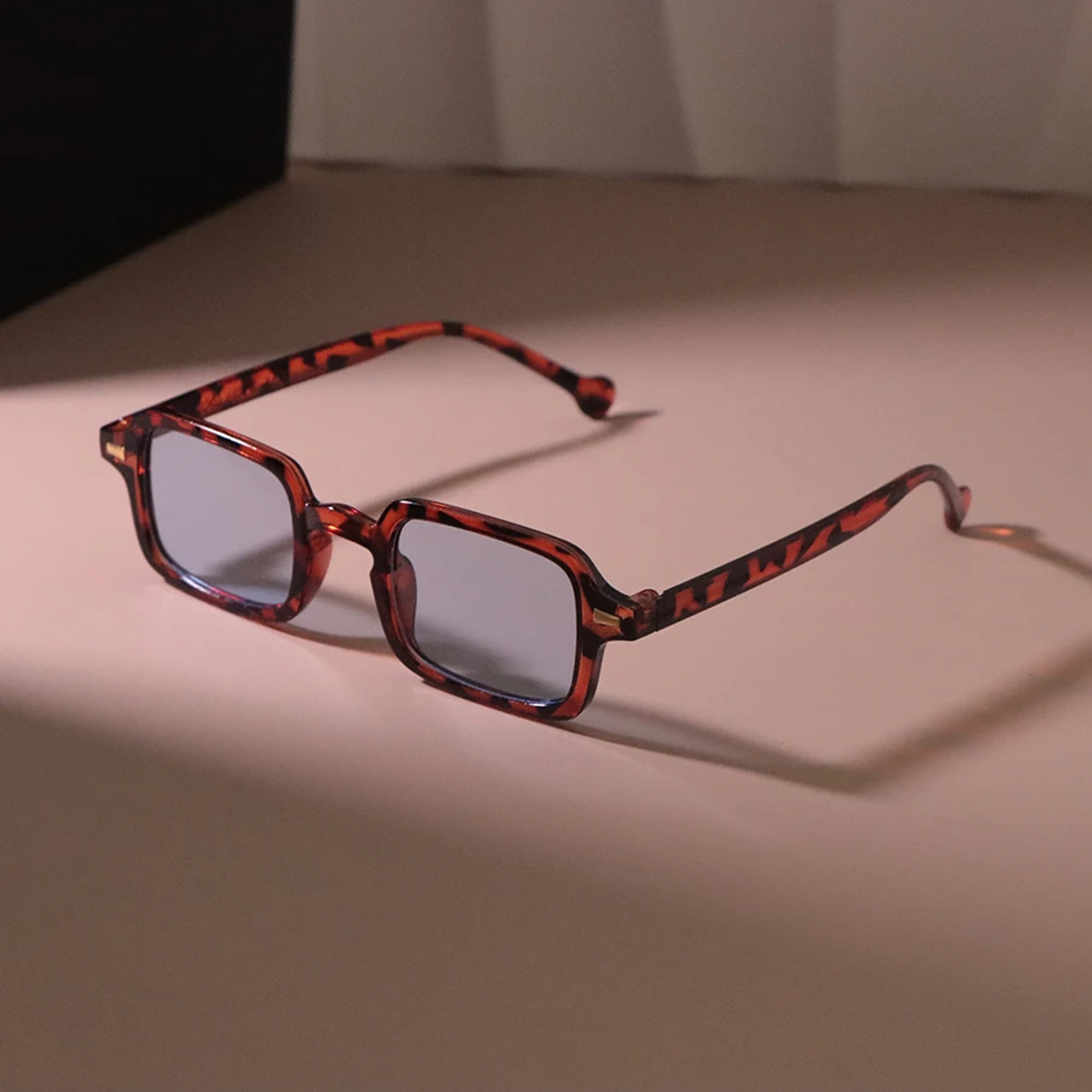 Retro Square Rectangle Sunglasses For Men  Women Vintage Designer Mirror Shades 7