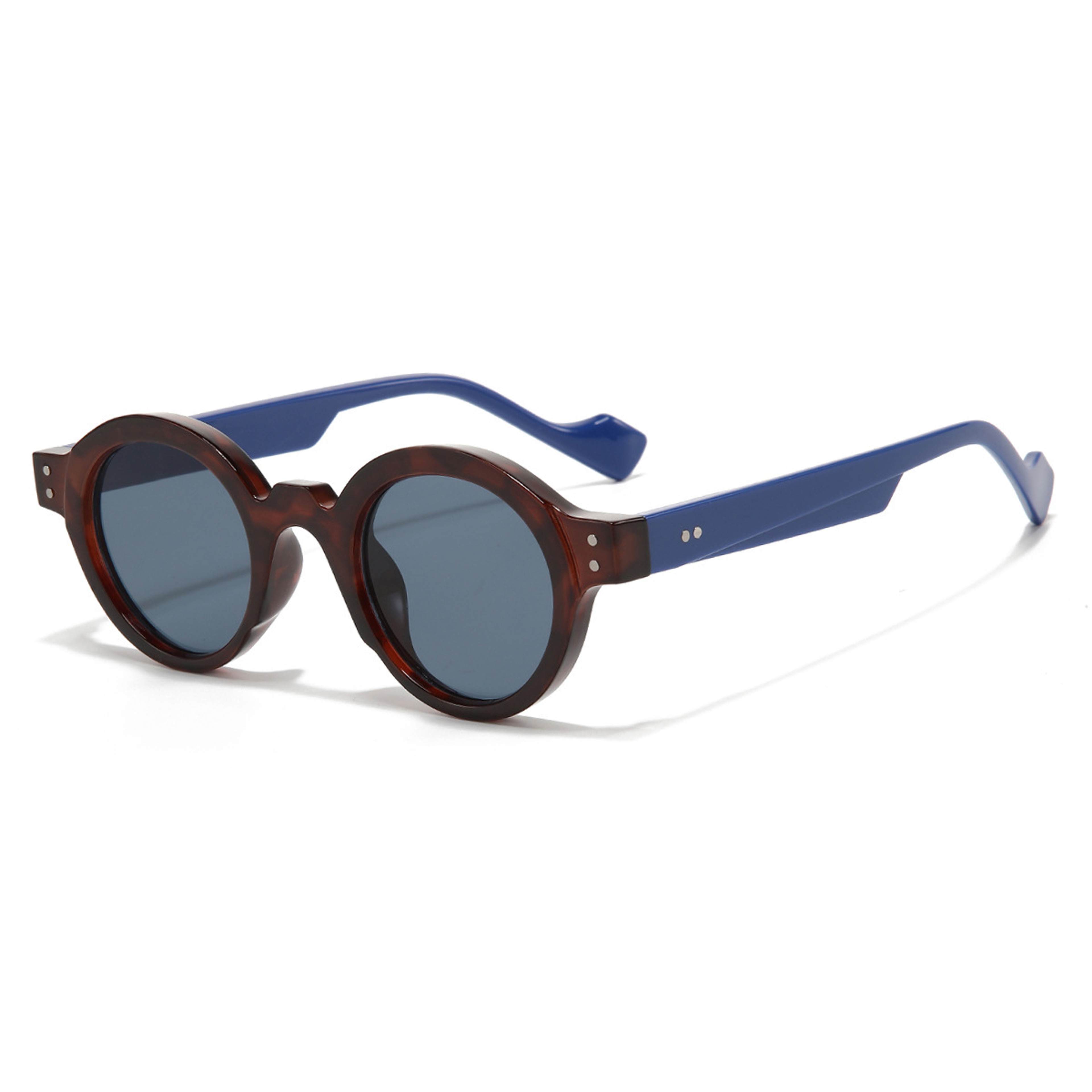 Retro Round UV Sunglasses For Men  Women Punk Rivet Unisex Shades 2