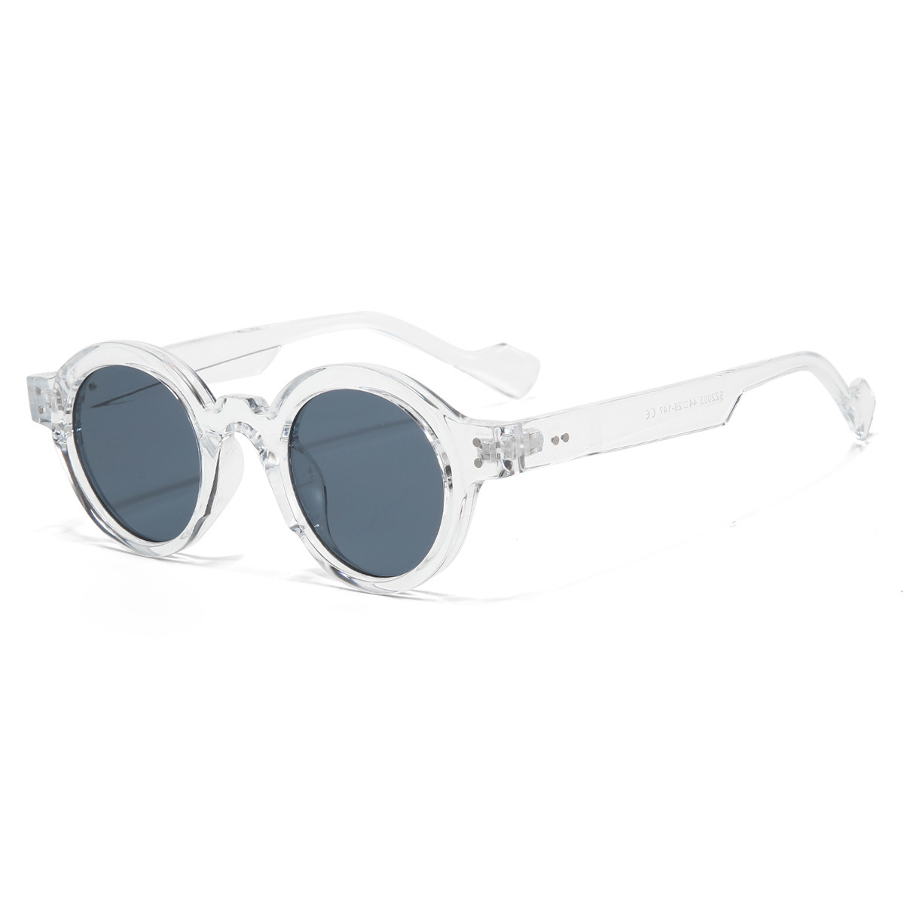 Retro Round UV Sunglasses For Men  Women Punk Rivet Unisex Shades 6