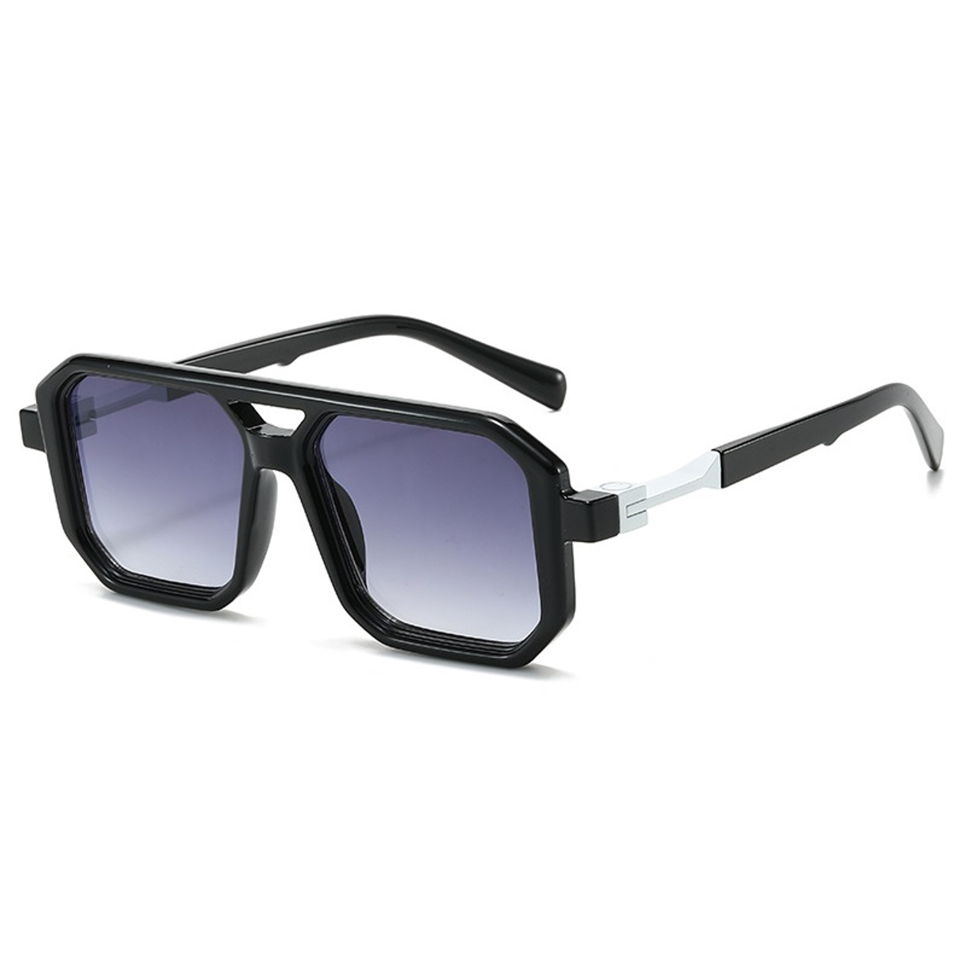 Retro Square Pilot Sunglasses UV Vintage Shades for Women & Men – view 2