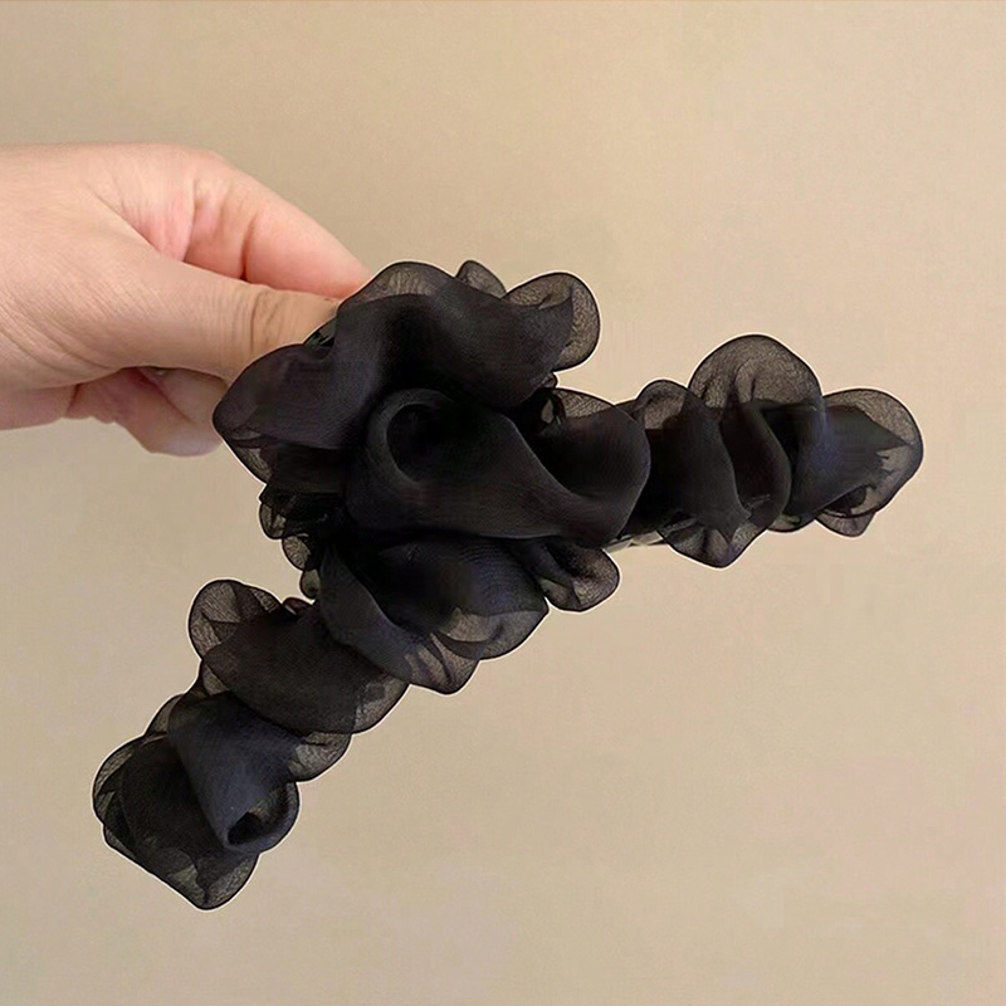 Elegant Chiffon Hair Clip Pleated French Hair Clip for Effortless Everyday Hairstyles – view 11