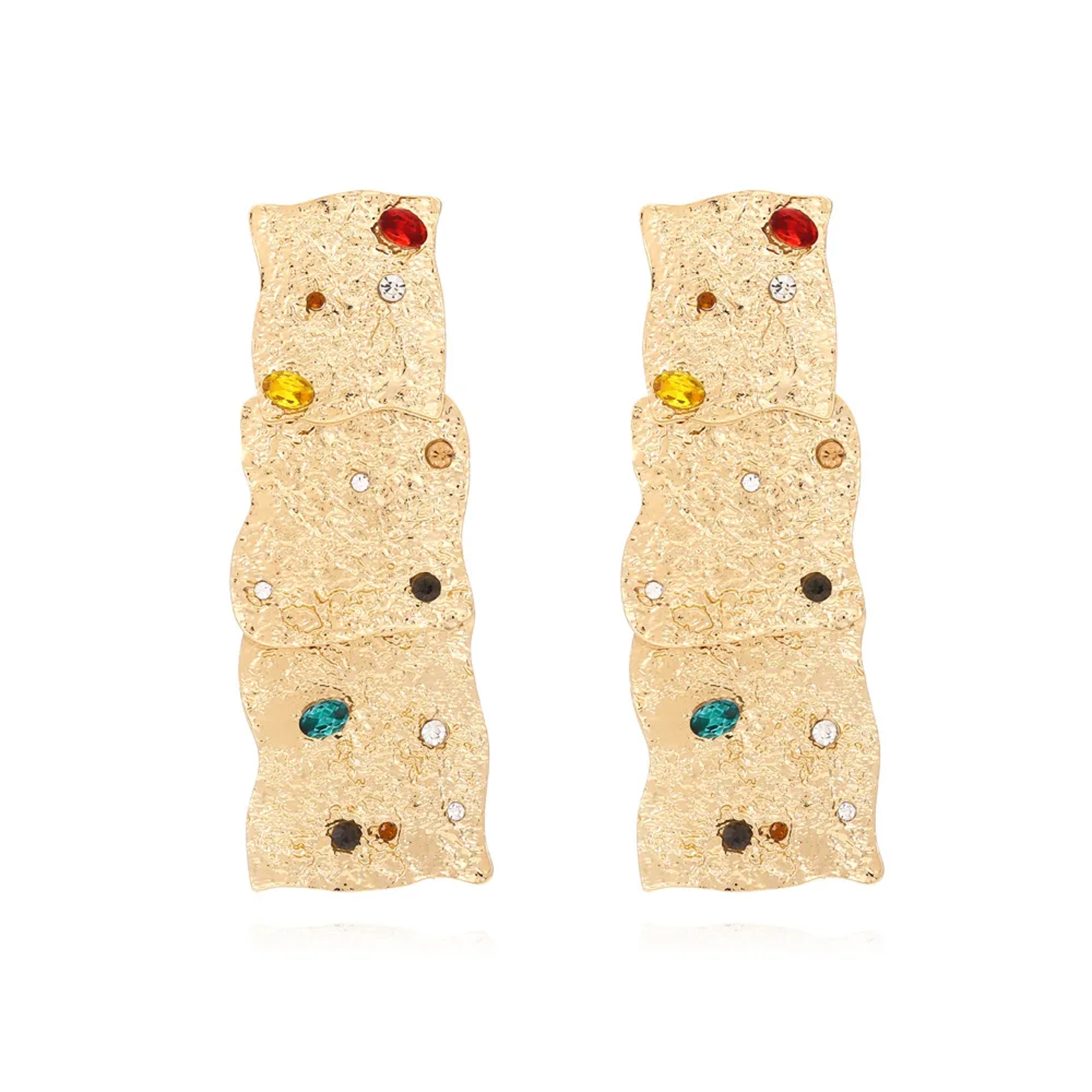 Retro Geometric Dangle Earrings for Women Multi Layered Statement Jewelry – view 5