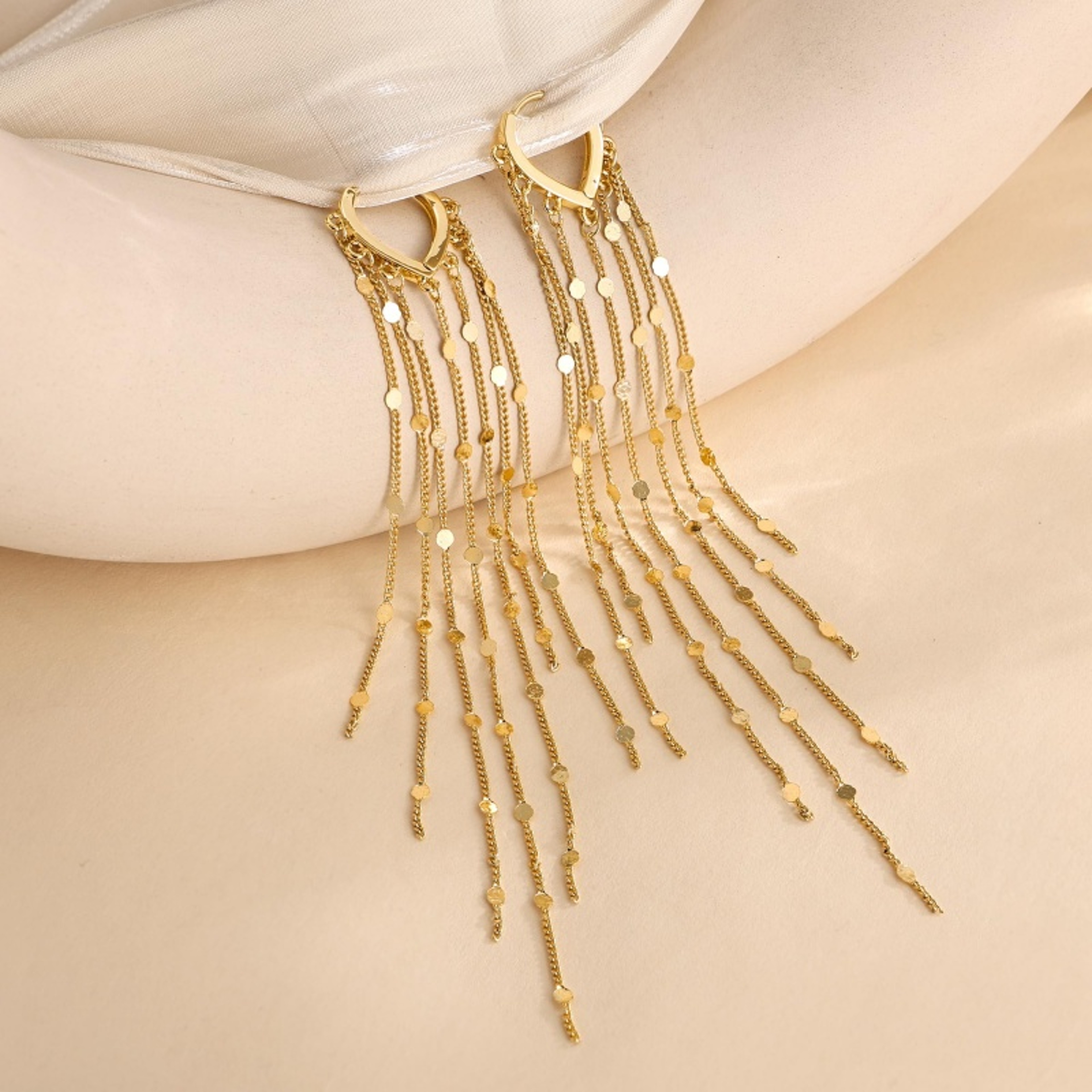 Boho Heart Tassel Dangle Earrings for Women Gold Silver Statement Jewelry – view 2