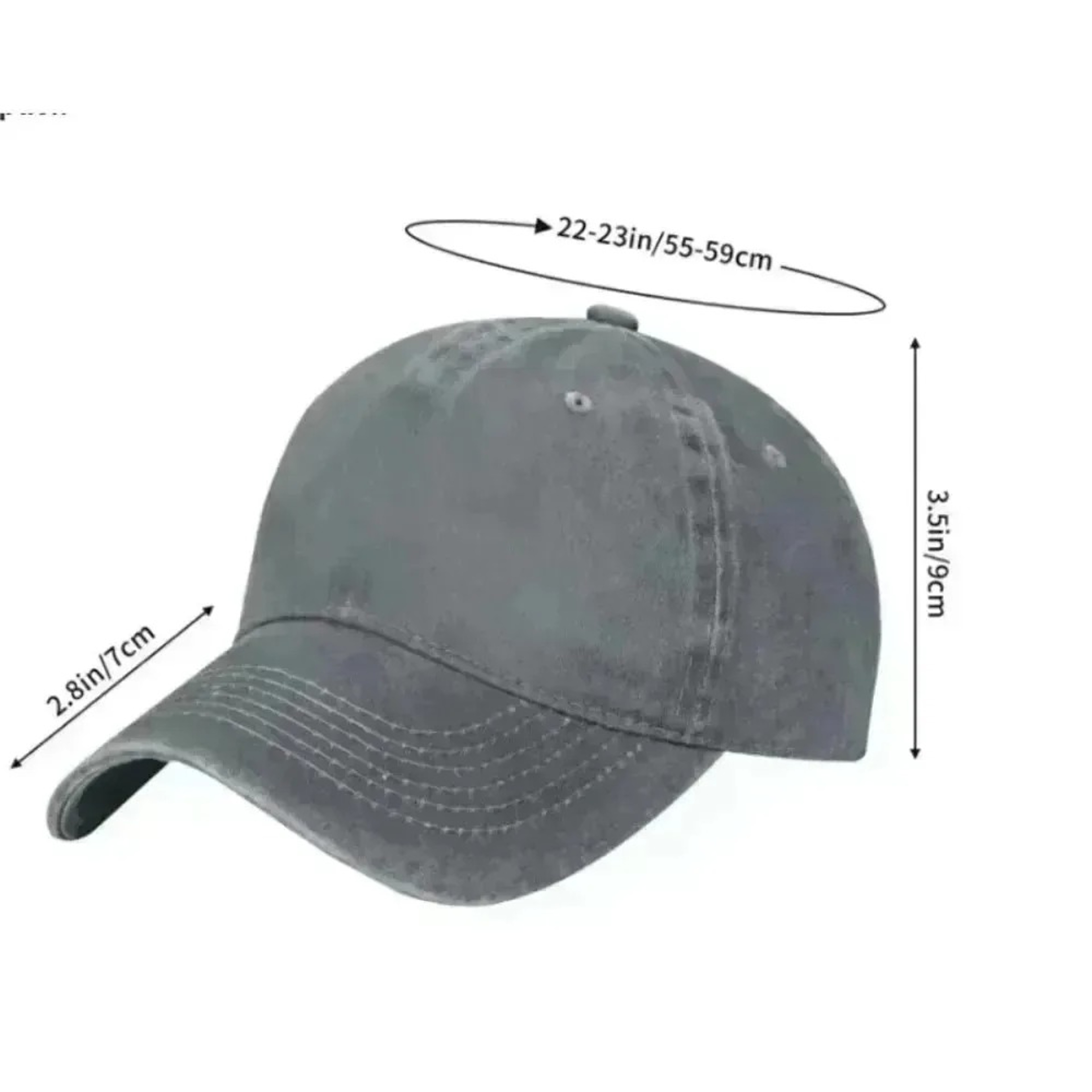 Vintage Trucker Hat Adjustable Cotton Washed Baseball Cap for Men & Women – view 5