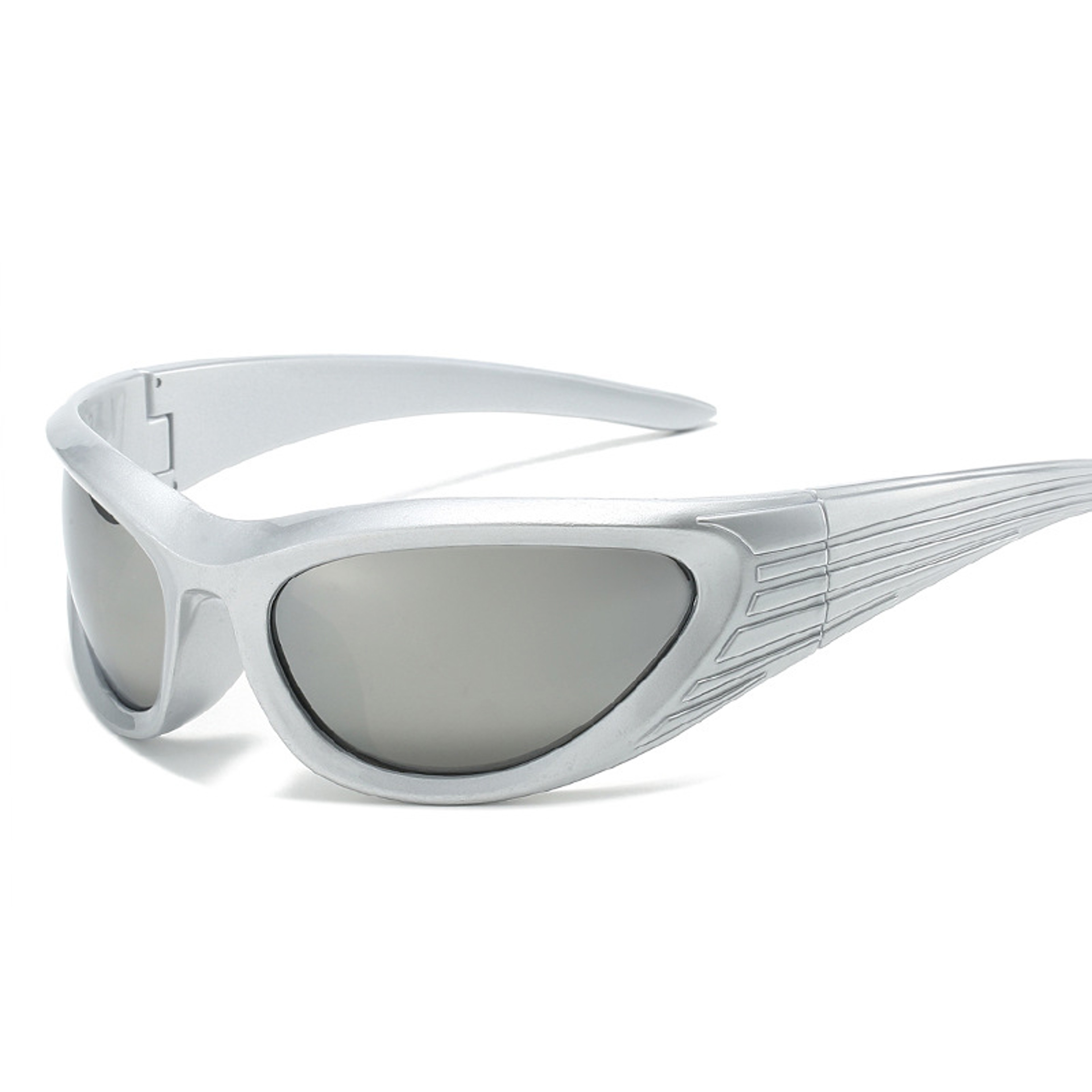 Retro Sunglasses For Women  Men Trendy Oval Sunglasses With Mirror Lens Punk Eyewear 5