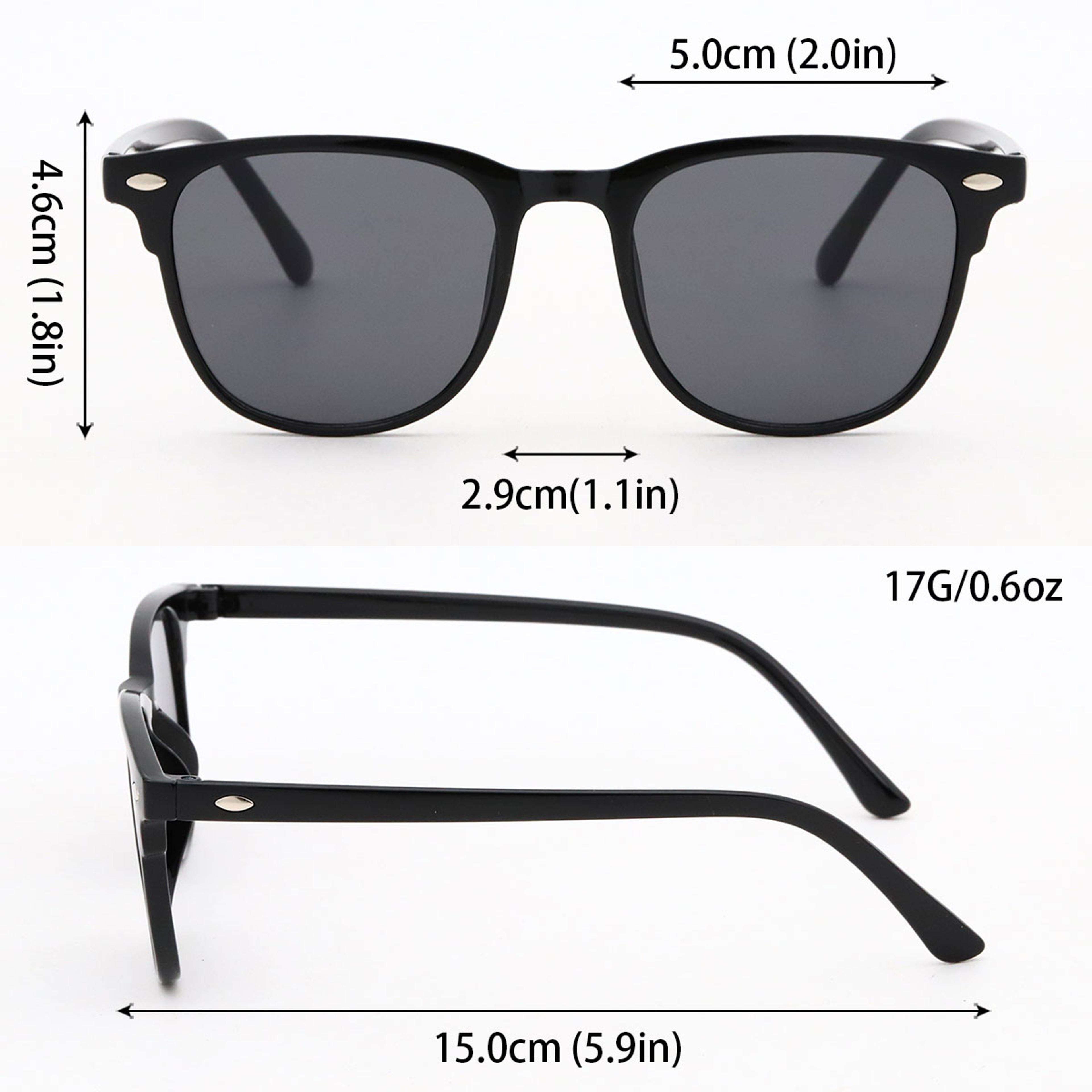 Retro Sunglasses UV Lightweight Unisex Sunglasses with Oval Frame – view 4