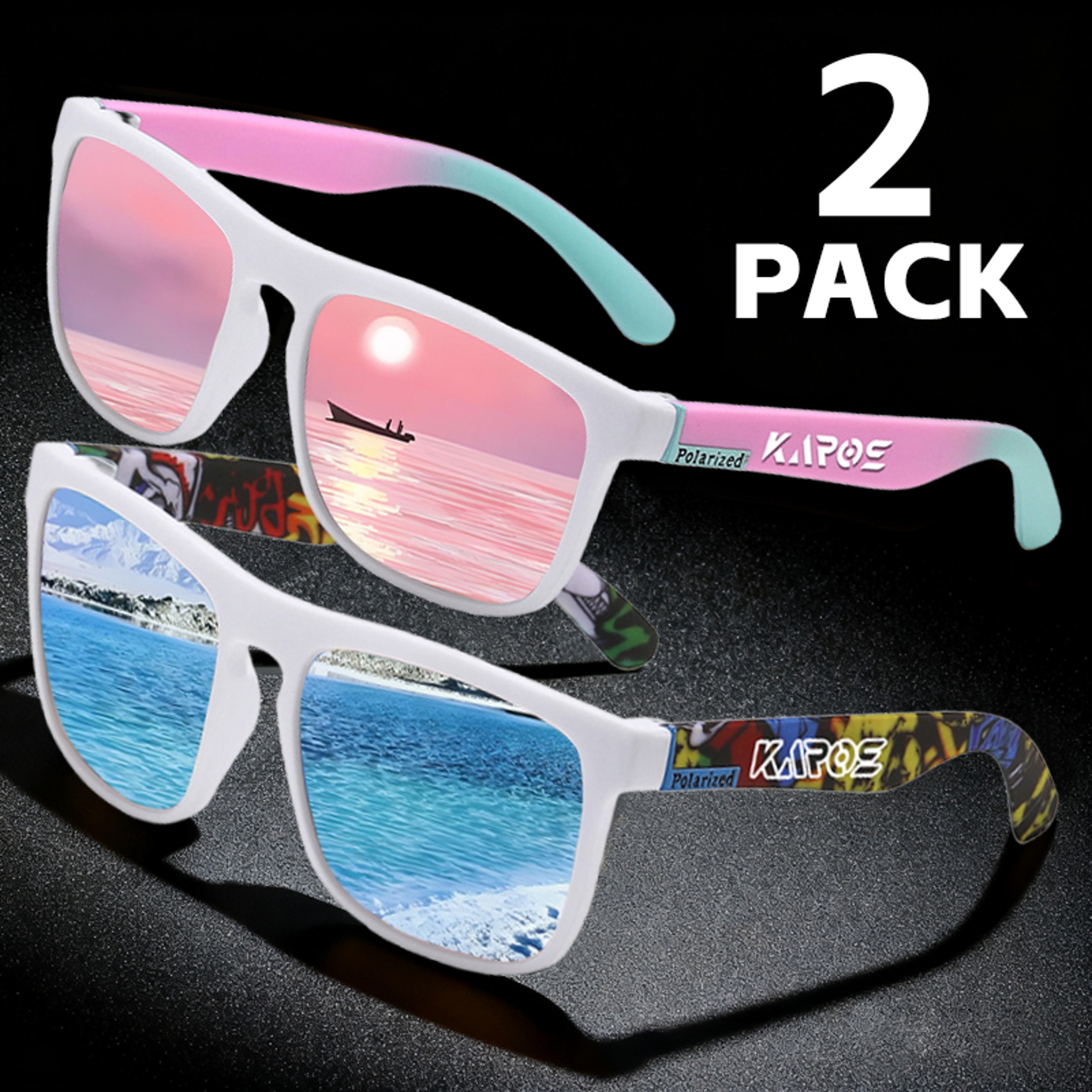 Polarized Sunglasses Square Mirror Sunglasses for Driving, Fishing & Outdoor Adventures – view 15