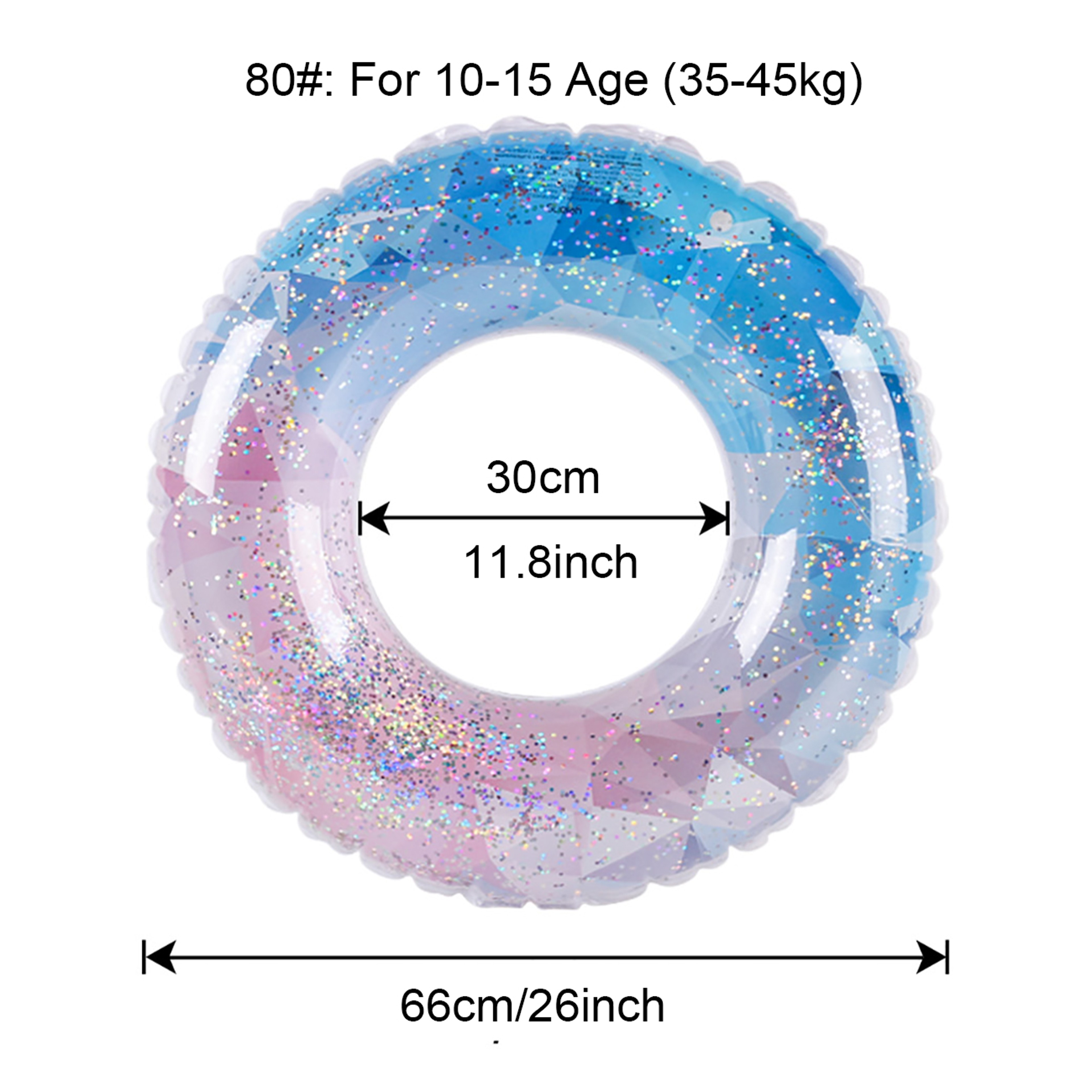 Diamond Kids Swim Ring Cute Inflatable Pool Float for Pool & Beach Fun – view 6