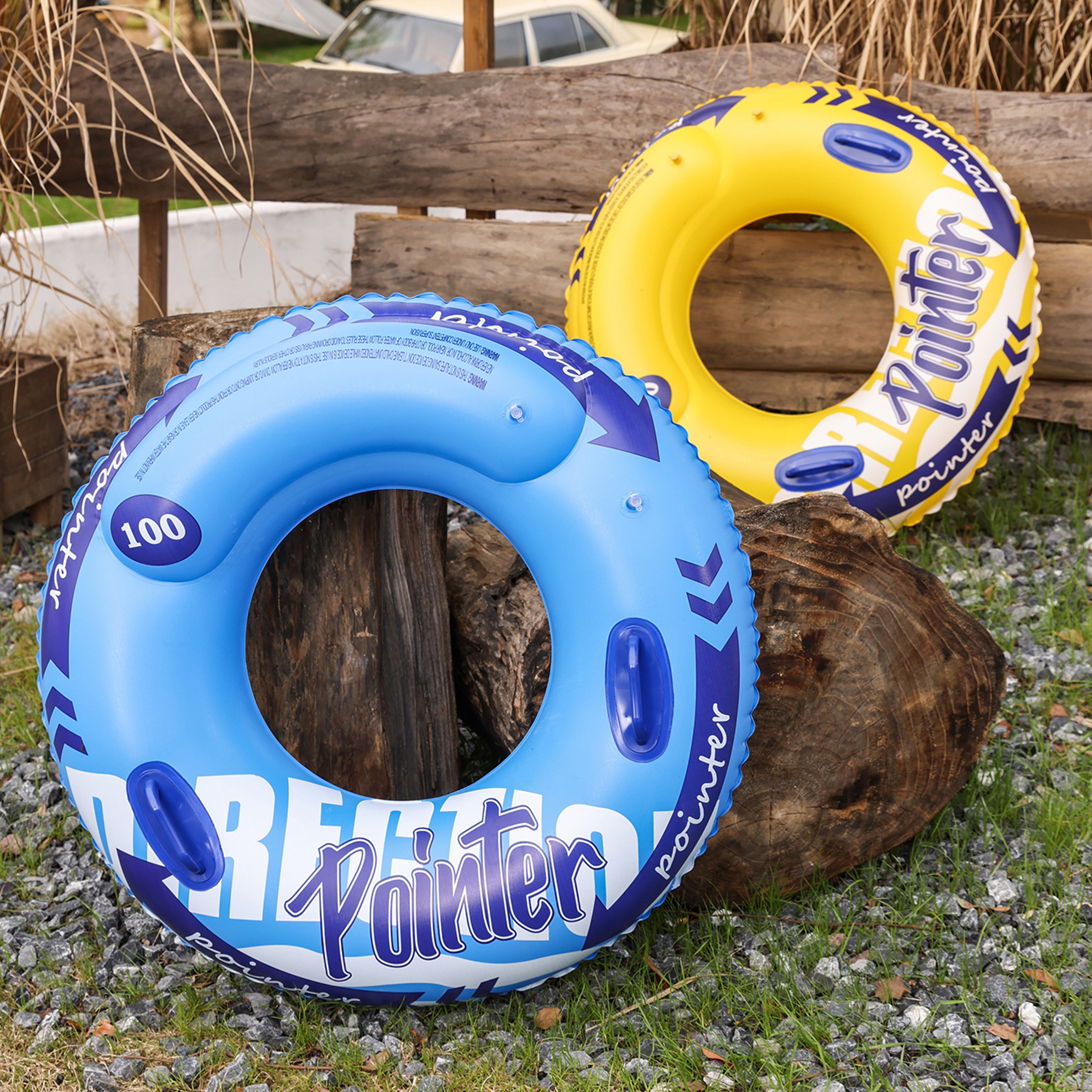 Double Balloon Pool Float For Adults Inflatable Swim Ring For Pool Beach  Lake Fun 1