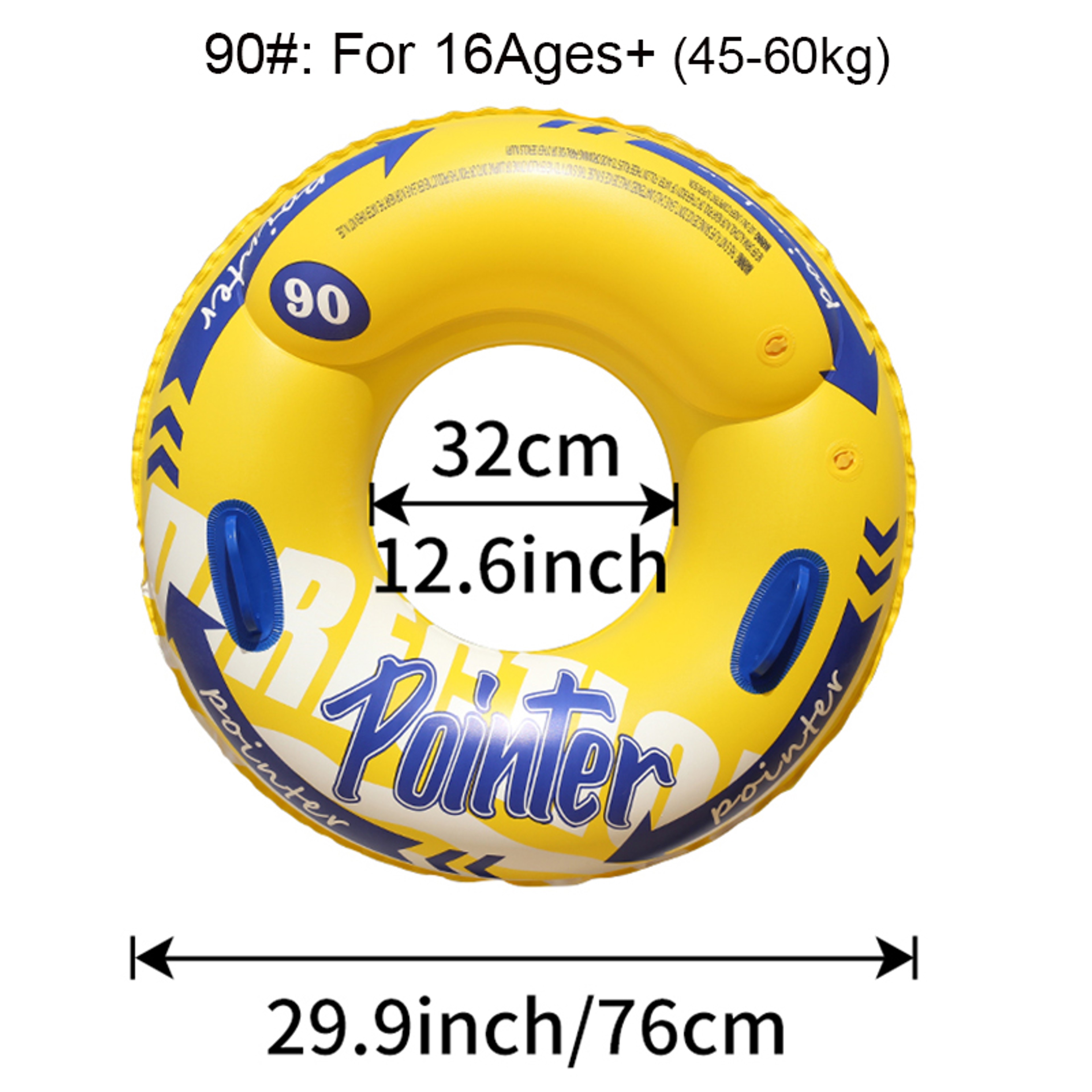 Double Balloon Pool Float For Adults Inflatable Swim Ring For Pool Beach  Lake Fun 9