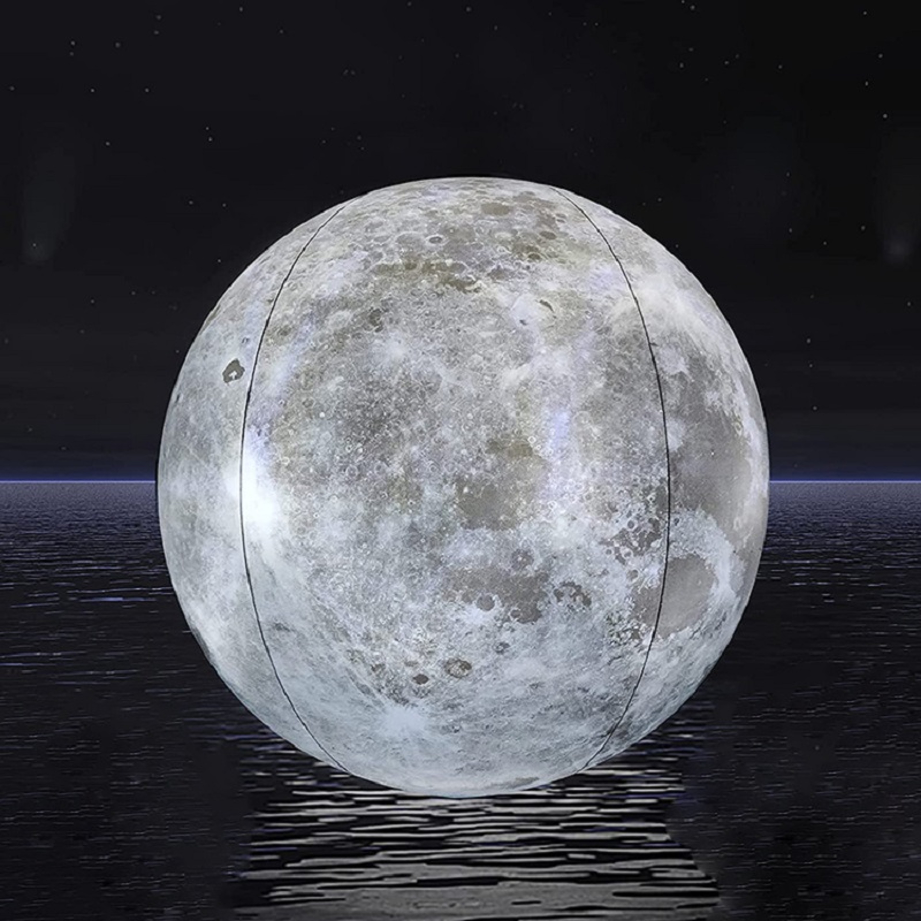 Floating Pool Light Inflatable Moon Ball with Remote for Pool, Garden & Outdoor Decor – view 2