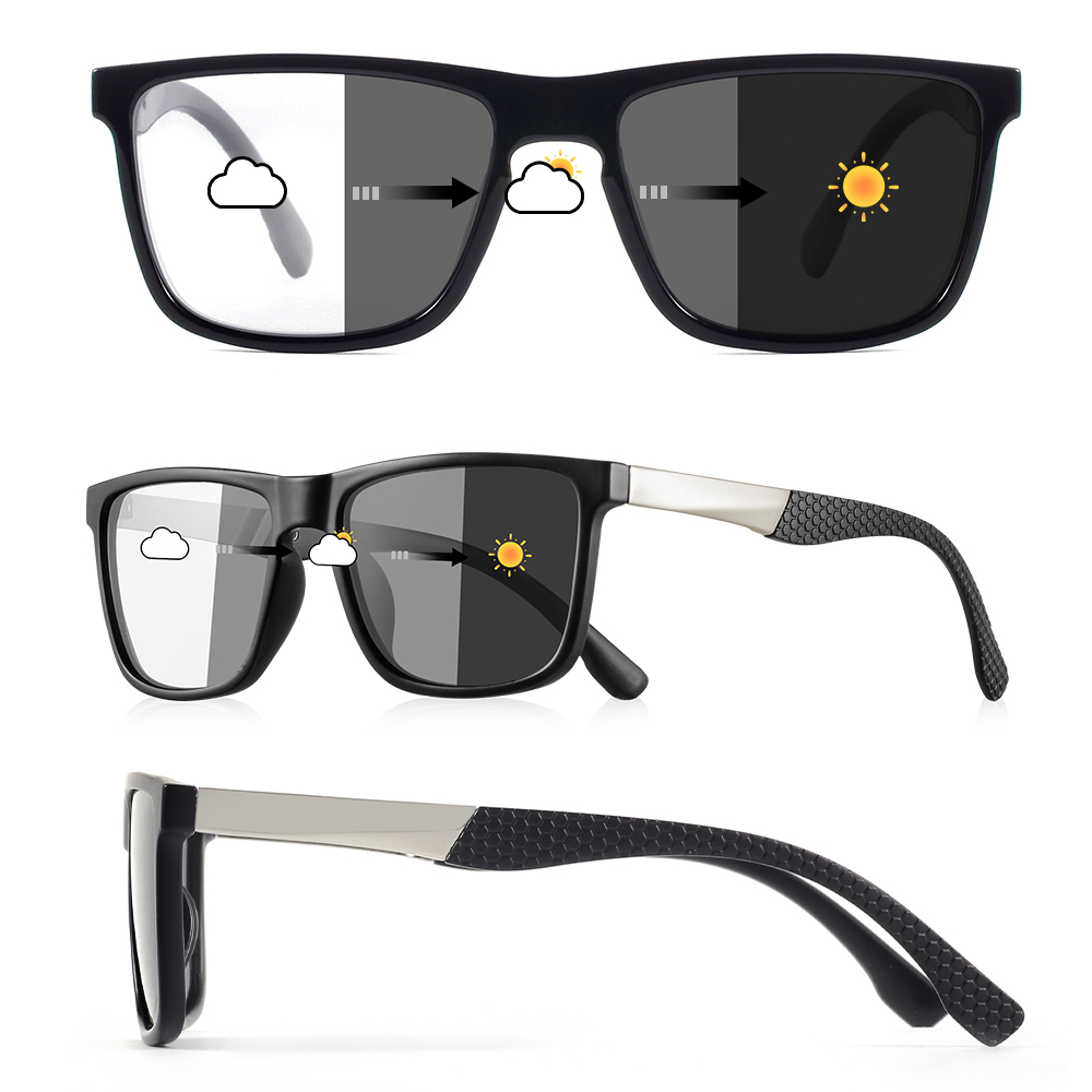 Photochromic Sunglasses With UV Protection  Blue Light Blocking For Driving And Outdoor Wear 3