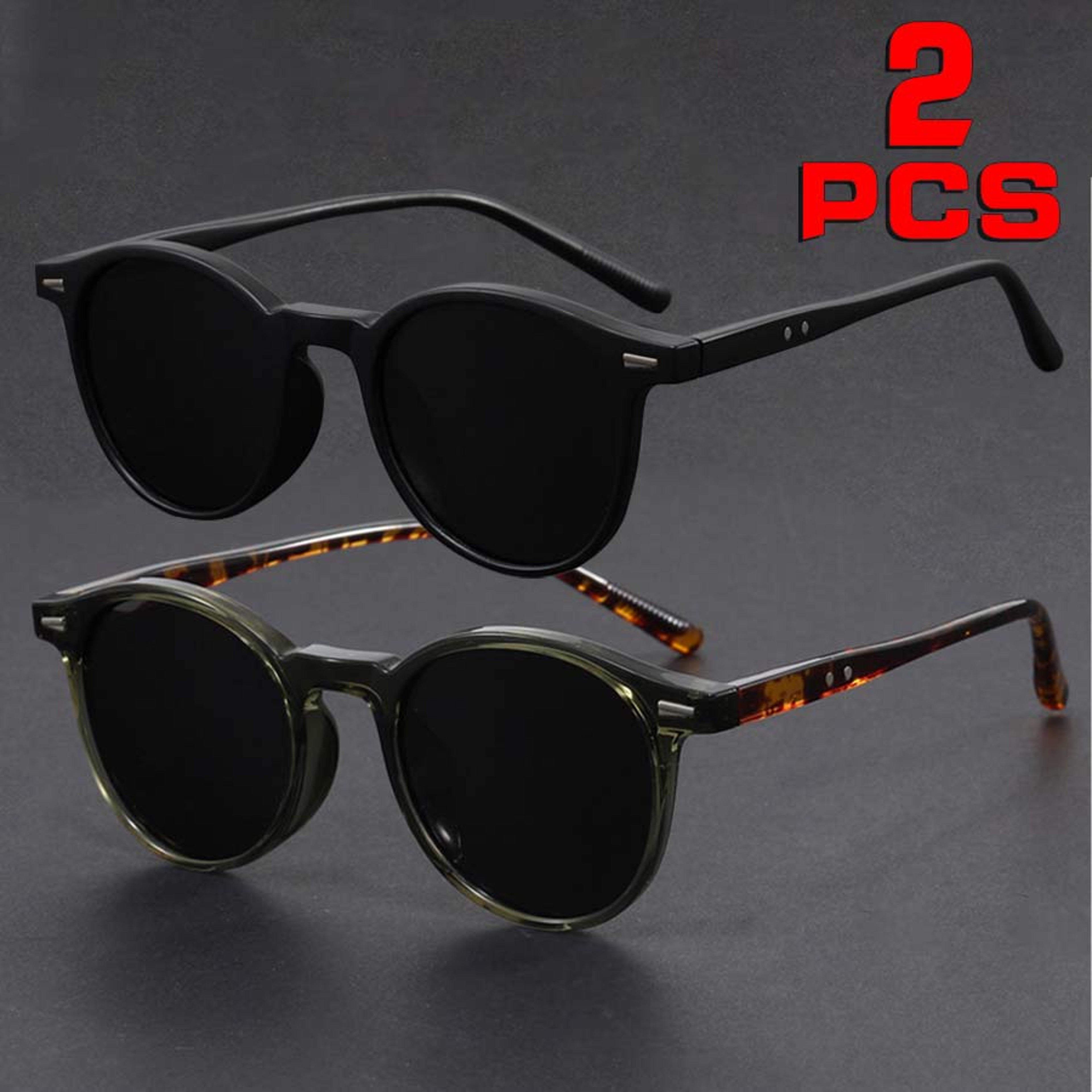 Round Frame Glasses For Small Faces Retro Unisex Festival Sunglasses 6