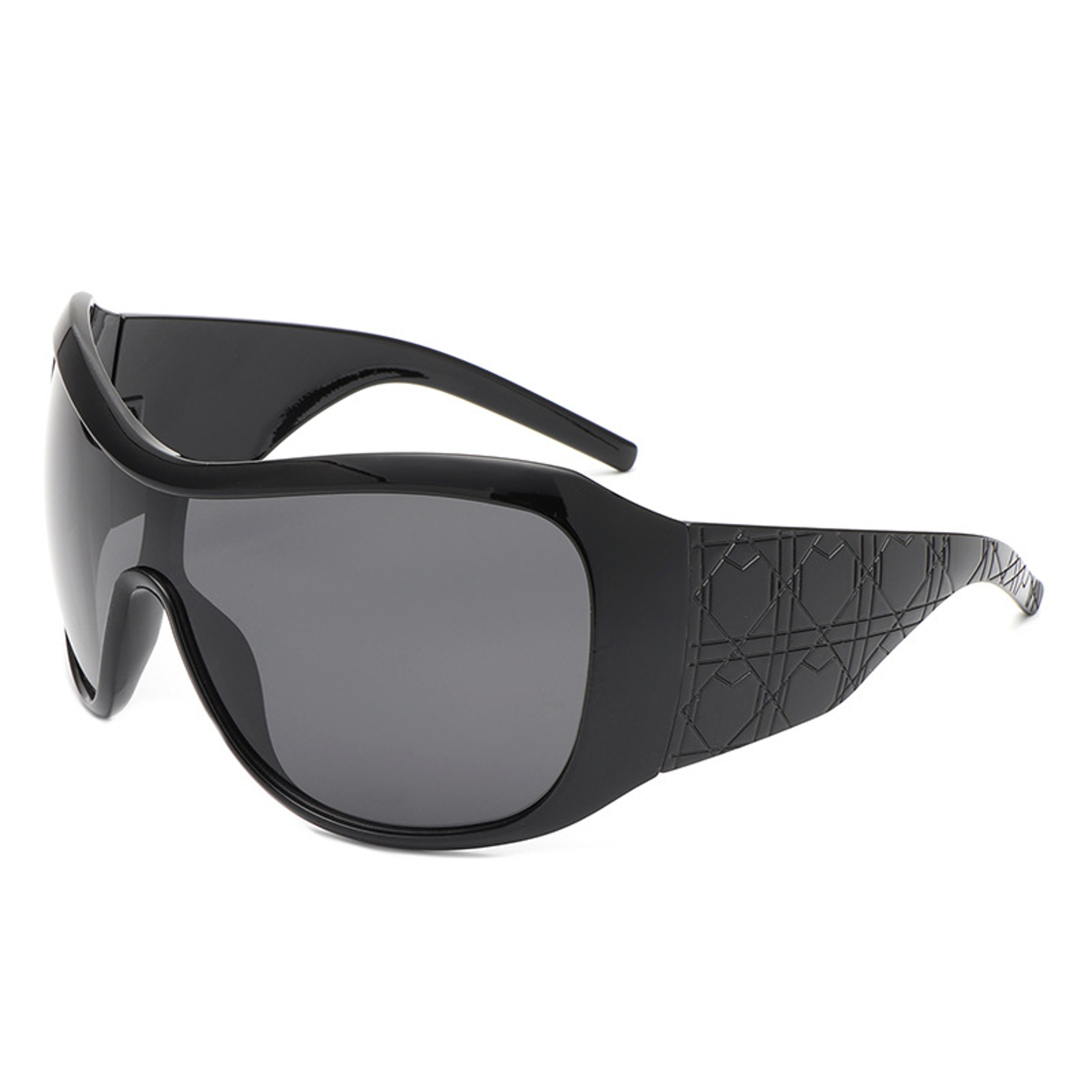 Oversized Sunglasses Vintage Square Shield Gradient Driving Shades For Women  Men 7