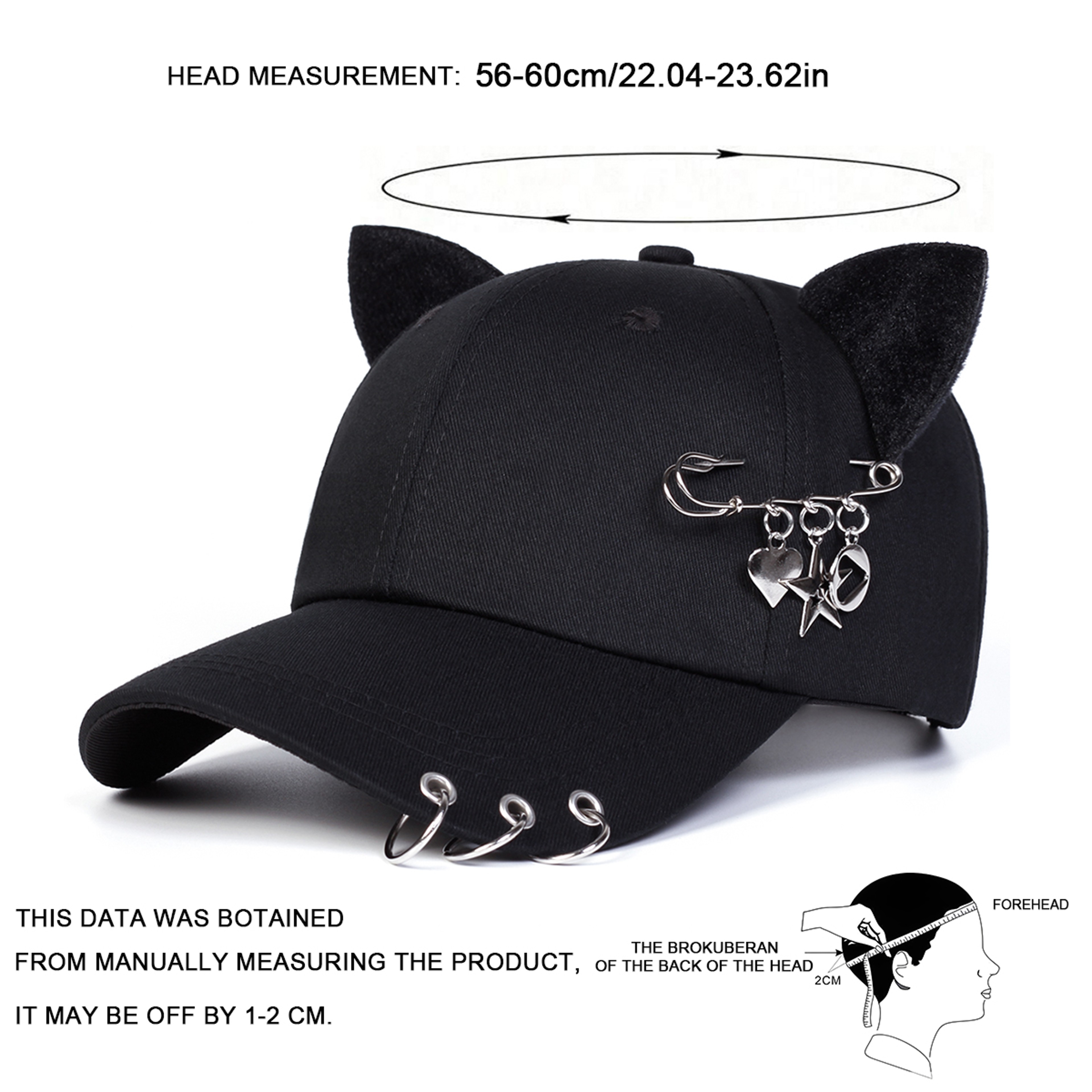 Cute Cat Ear Baseball Cap Adjustable Unisex Sun Protection Casual Sports Hat – view 6