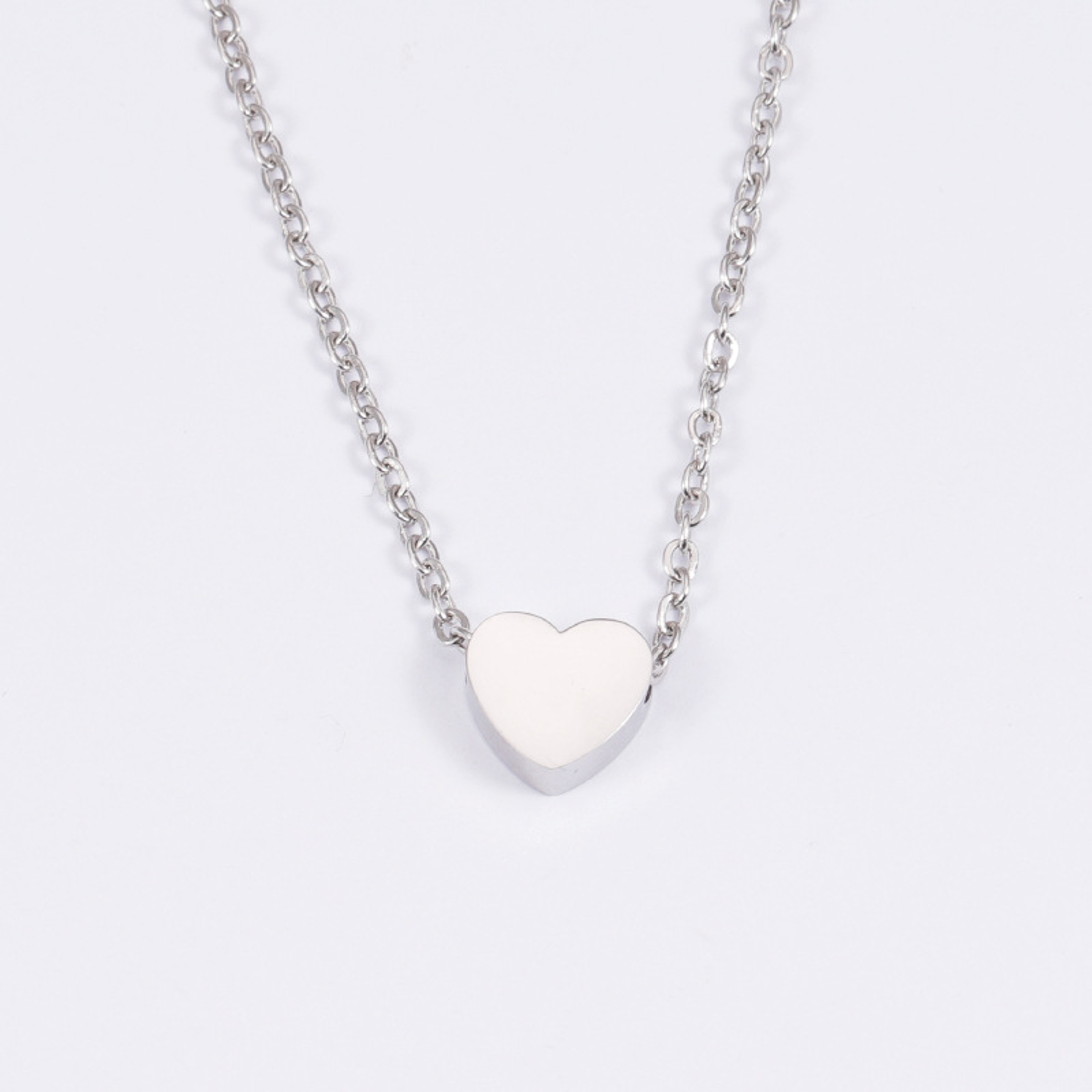 Minimalist Heart Love Necklace for Women Dainty Clavicle Chain Jewelry – view 3