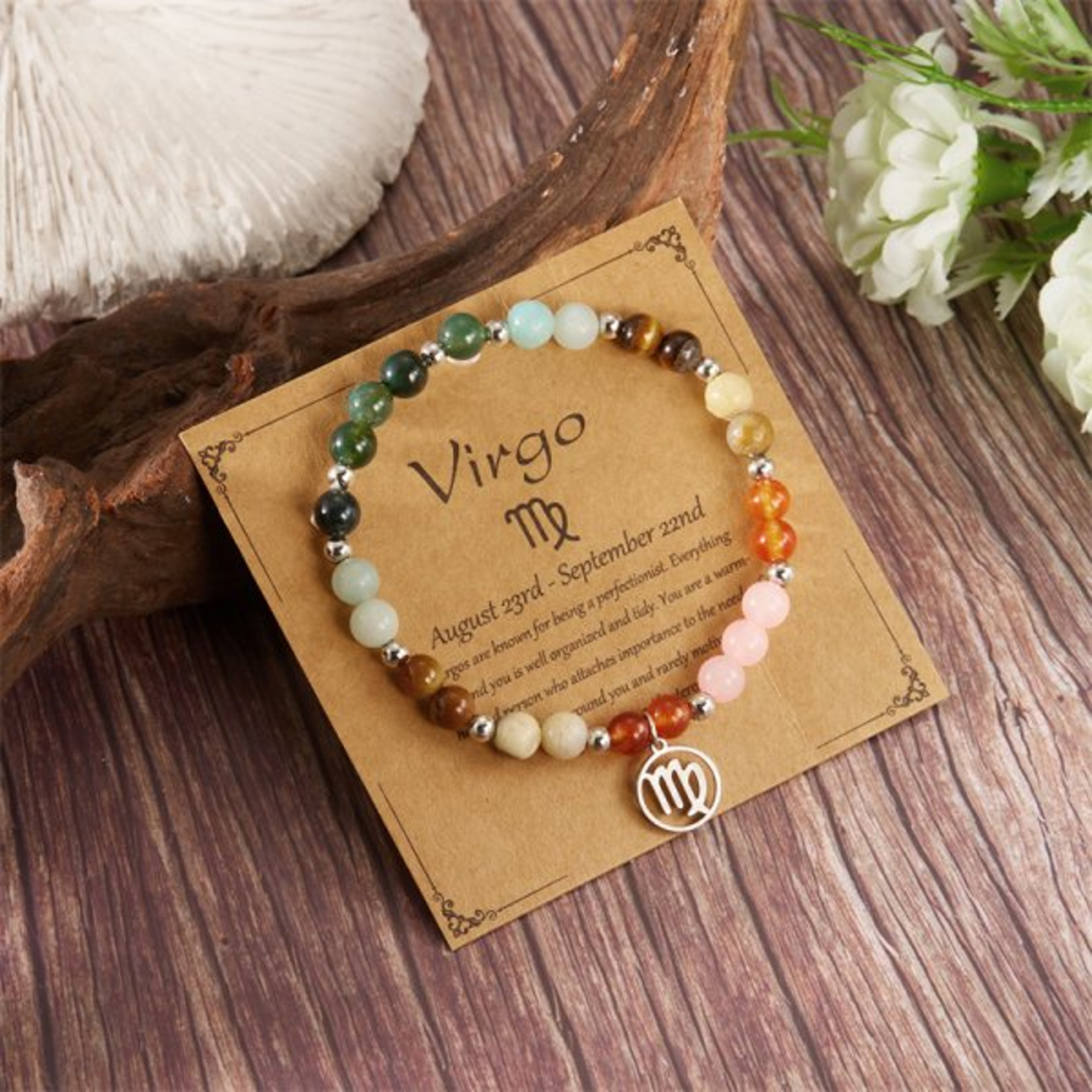 Beaded Bracelet for Women Zodiac Bracelet Astrology Jewelry Birth Sign Gift – view 8