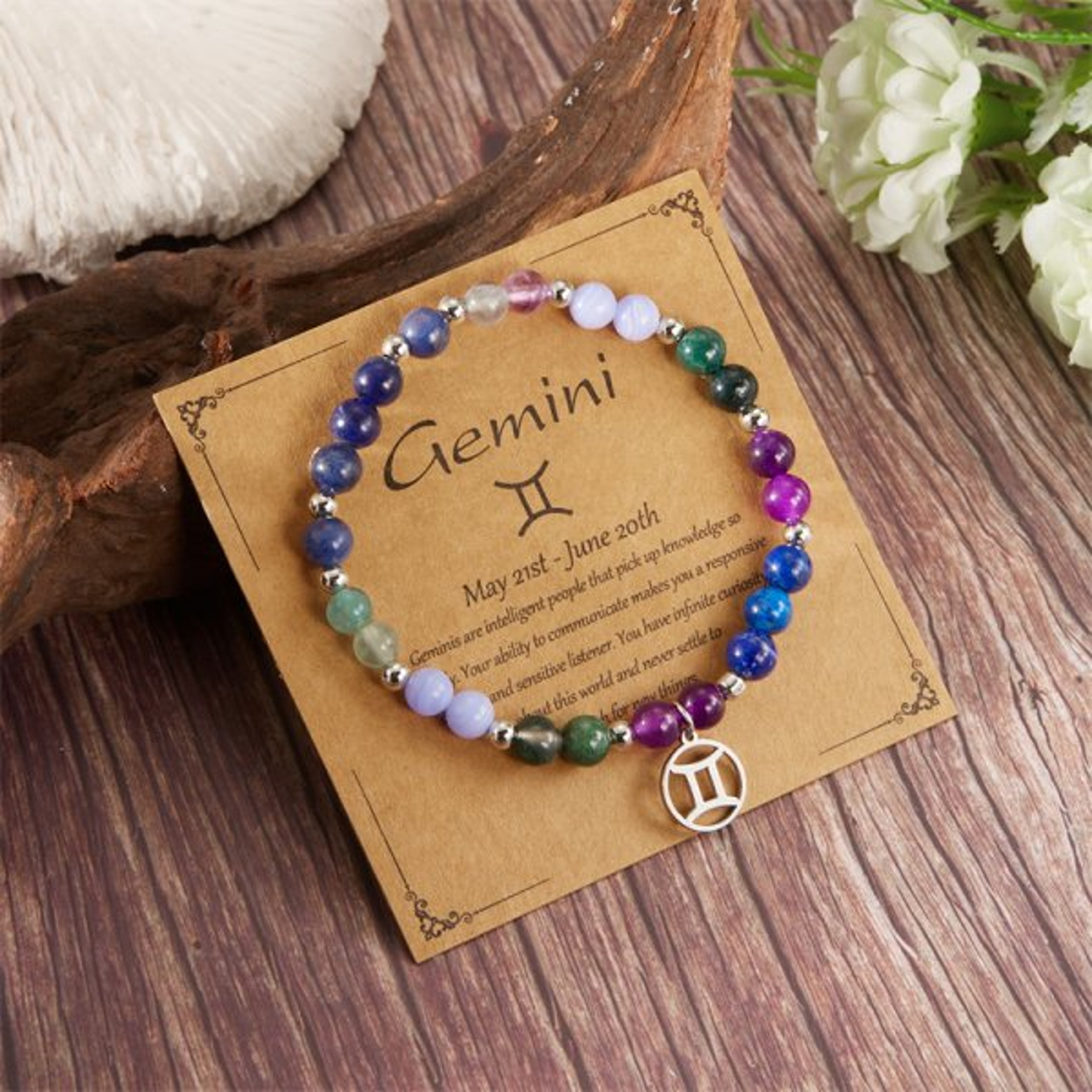 Beaded Bracelet for Women Zodiac Bracelet Astrology Jewelry Birth Sign Gift – view 13