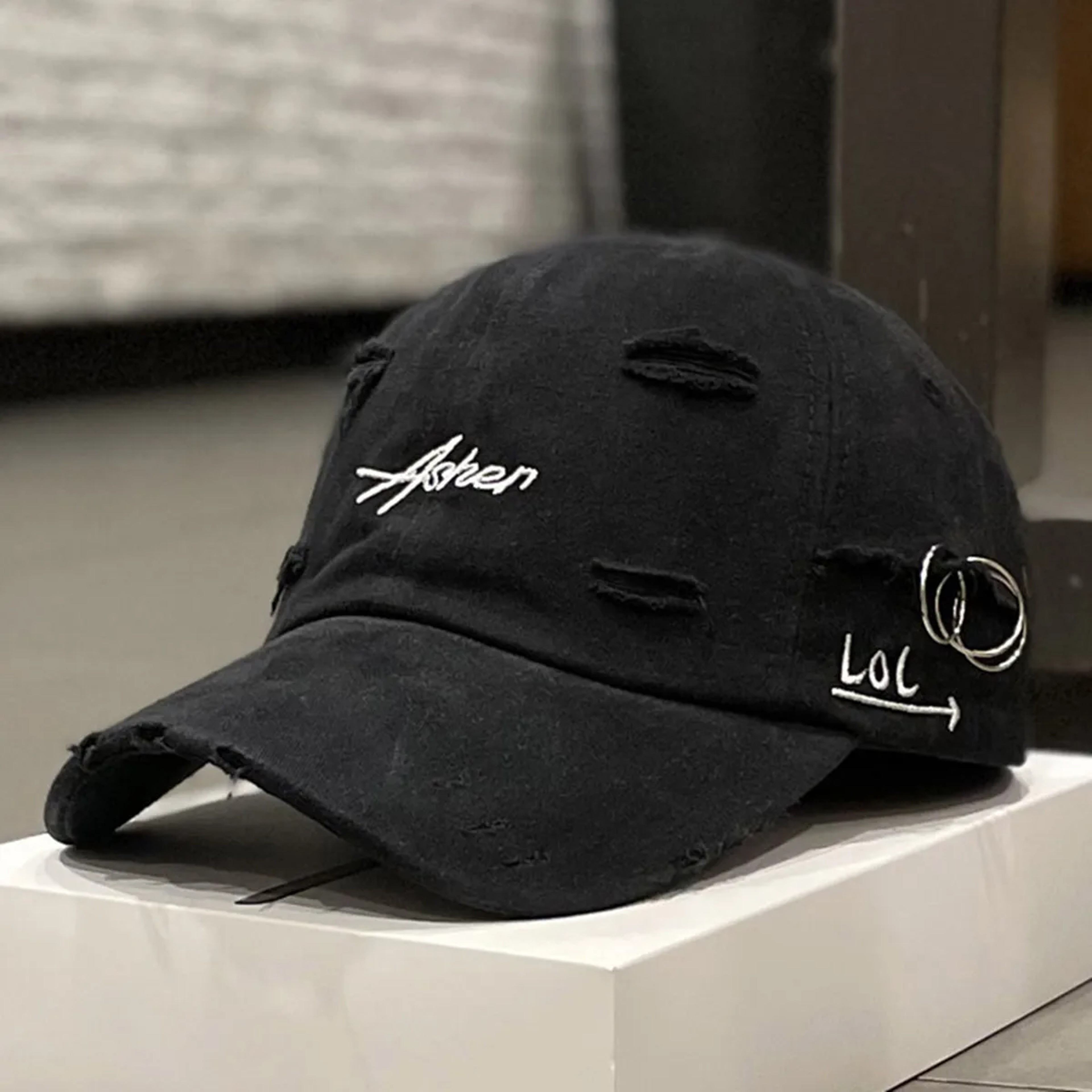 Asher Baseball Cap with Embroidery & Iron Ring Adjustable Unisex Sun Protection Hat – view 11