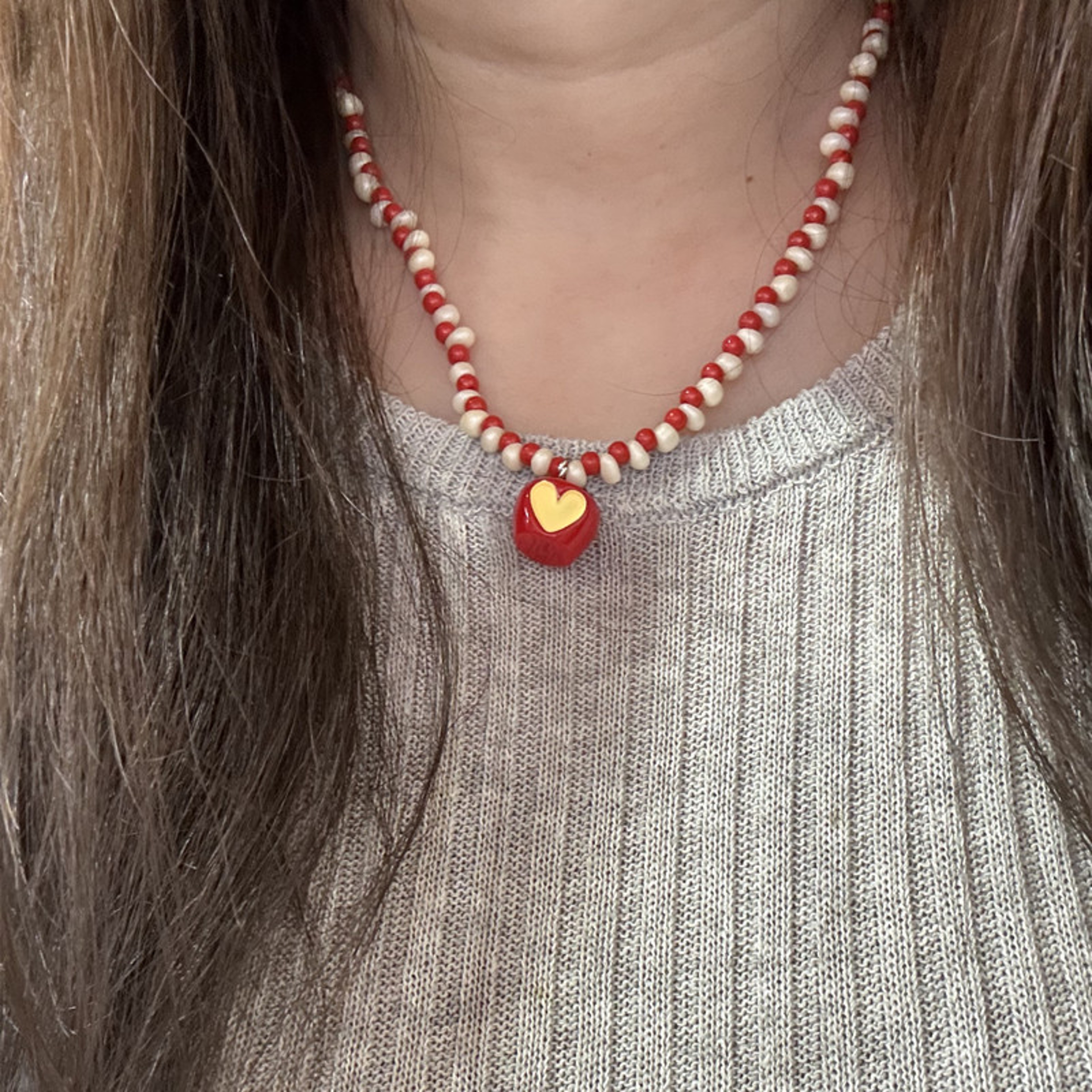 Bohemian Beaded Choker Necklace with Seashell Charm Adjustable Beach Surfer Jewelry – view 2