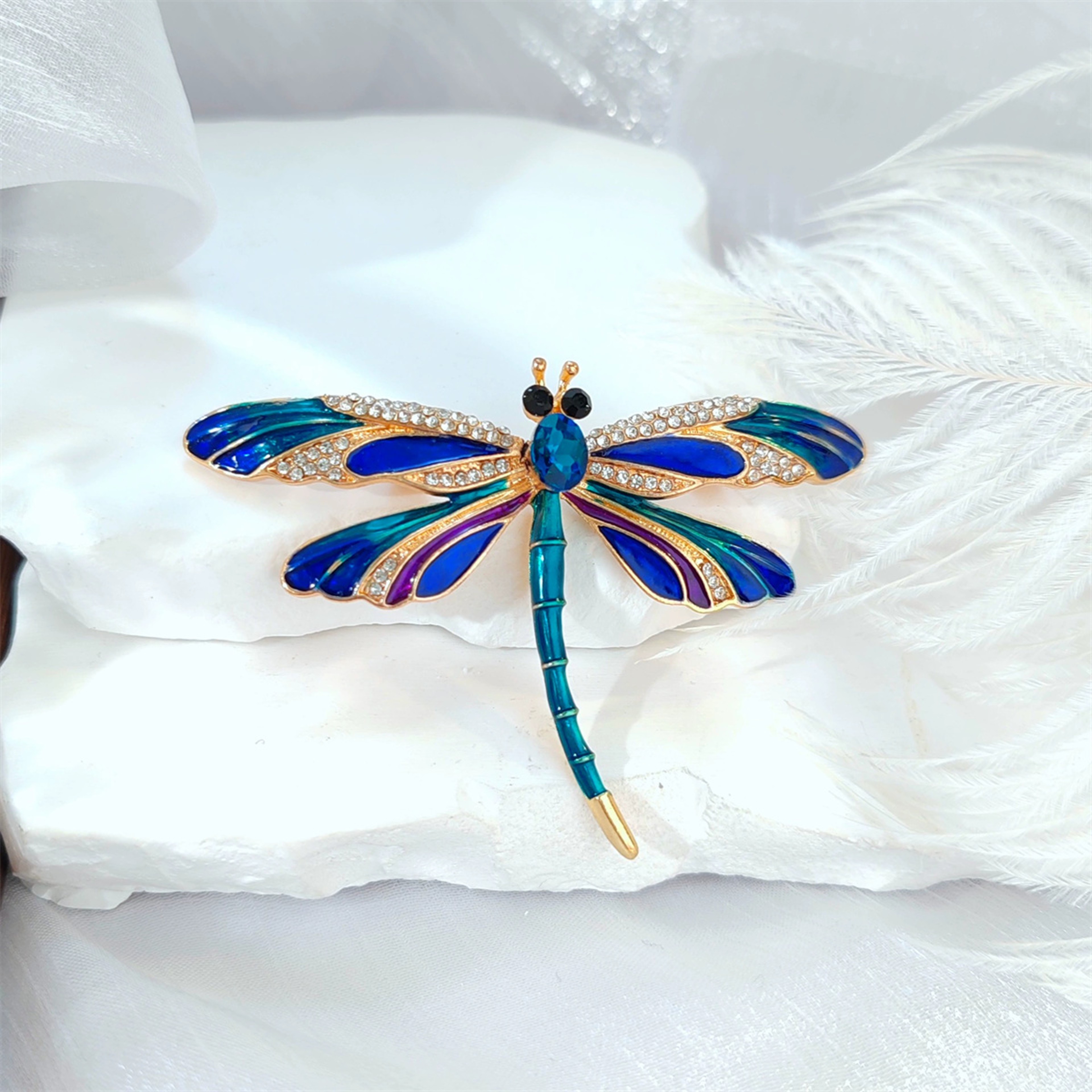 Vintage Dragonfly Brooch Pin Elegant Jewelry Gift for Women – view 4