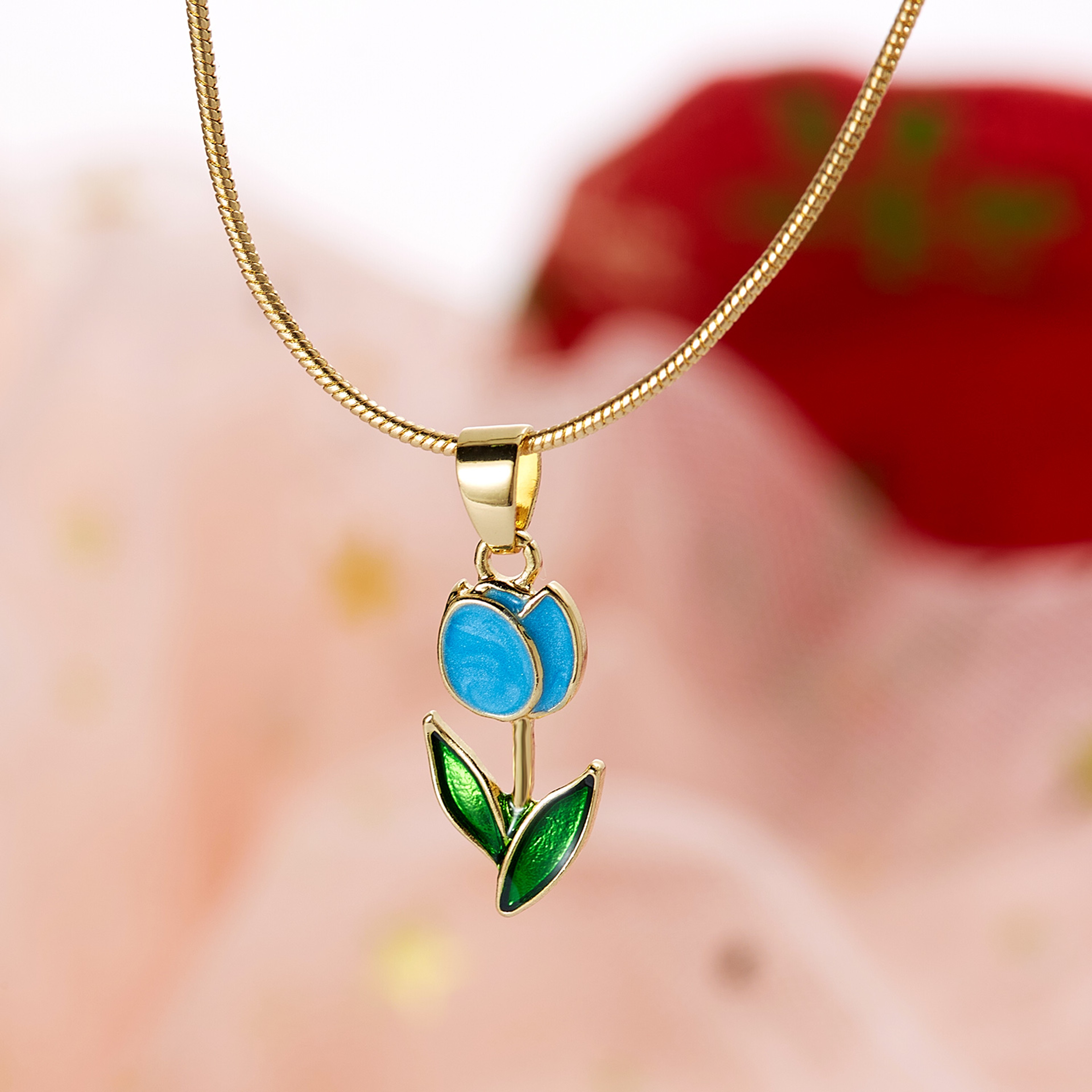 Sweet Daisy Flower Necklace for Women Floral Choker Necklace for Weddings & Everyday Style – view 9