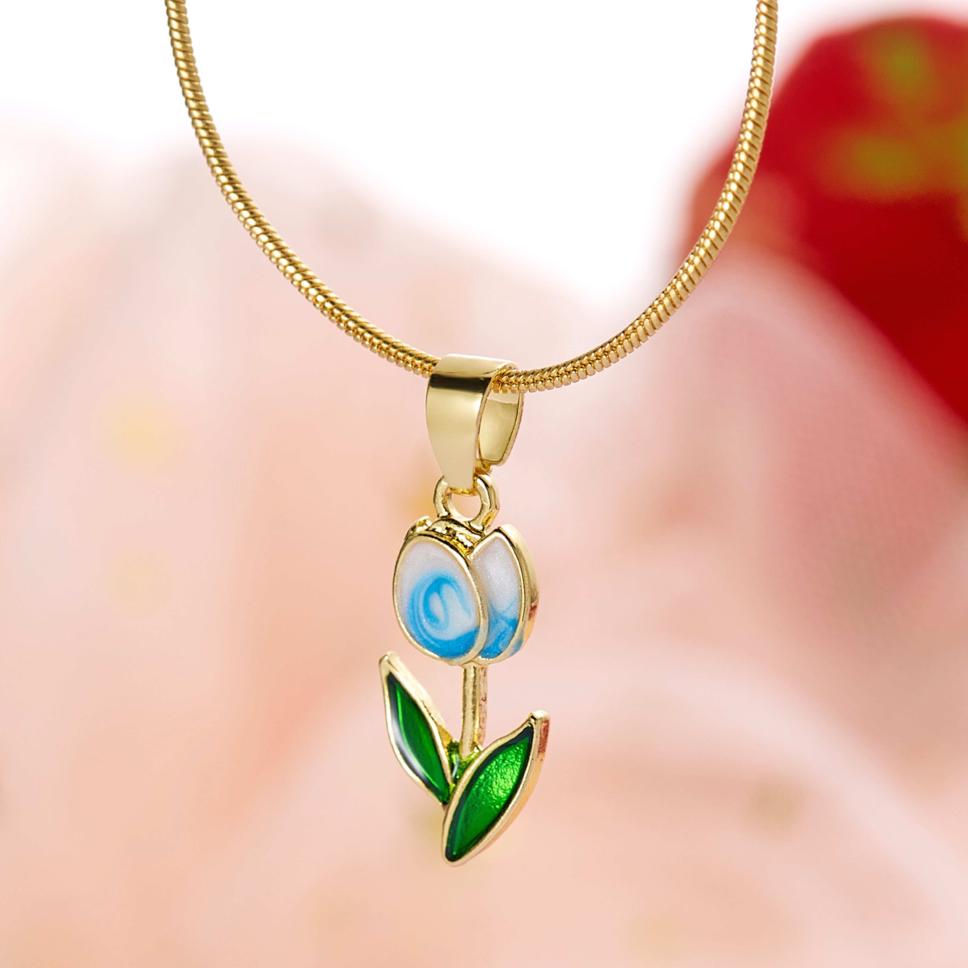 Sweet Daisy Flower Necklace for Women Floral Choker Necklace for Weddings & Everyday Style – view 12