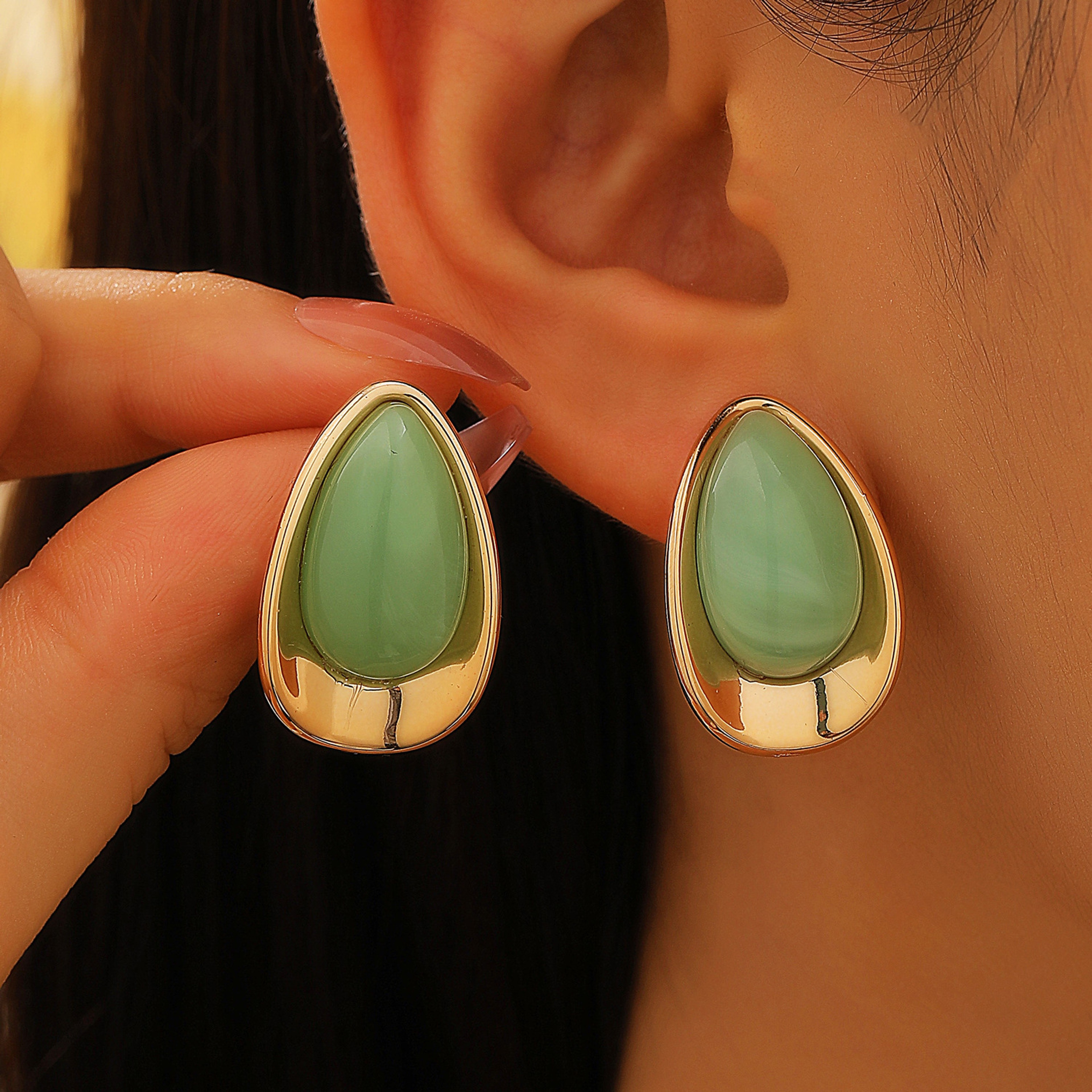 Minimalist Water Drop Earrings for Women Elegant Gold Statement Fashion Jewelry – view 11
