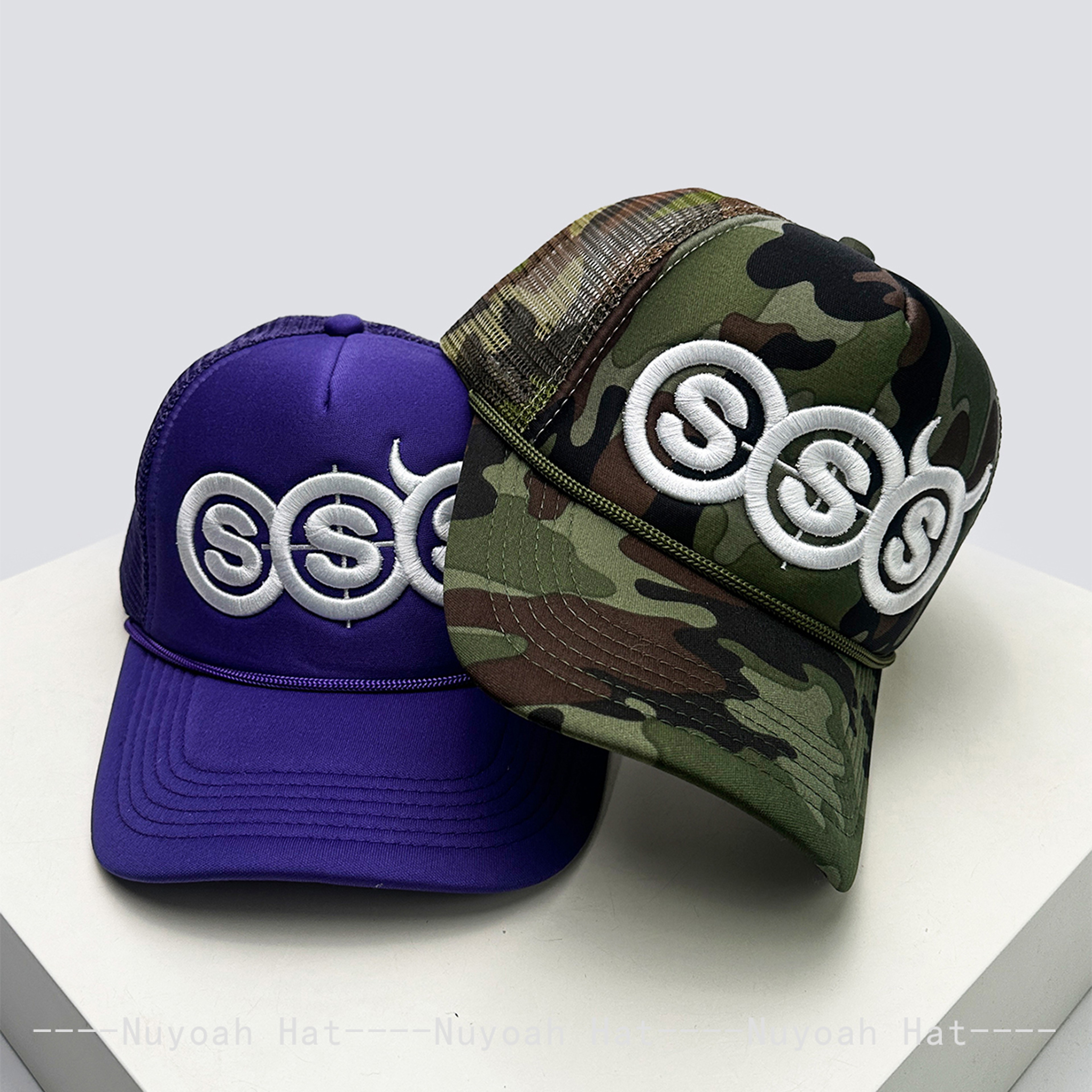 Devil Horn Trucker Hat Mesh Baseball Cap with Embroidered Letter Design for Men & Women – view 3