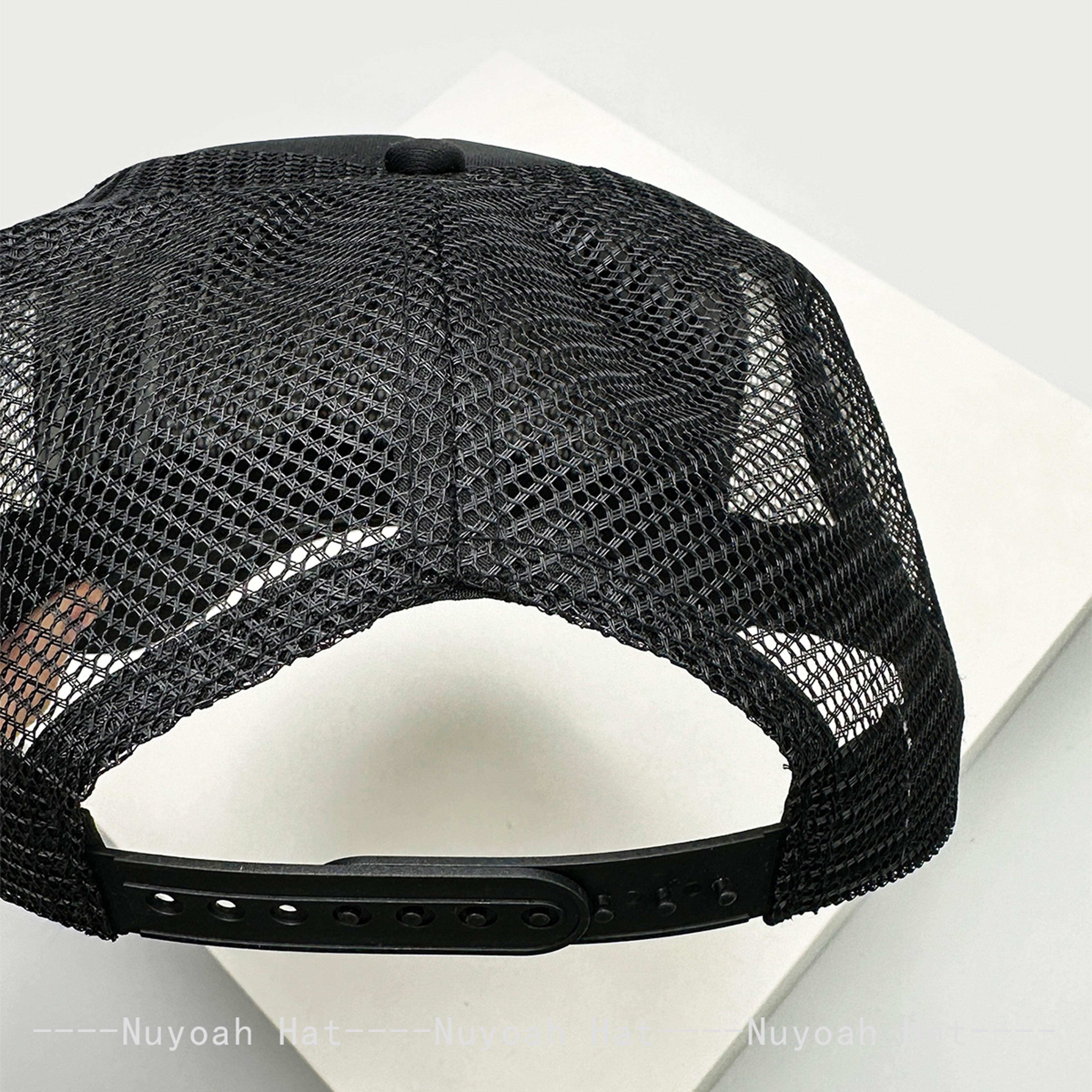 Devil Horn Trucker Hat Mesh Baseball Cap with Embroidered Letter Design for Men & Women – view 6