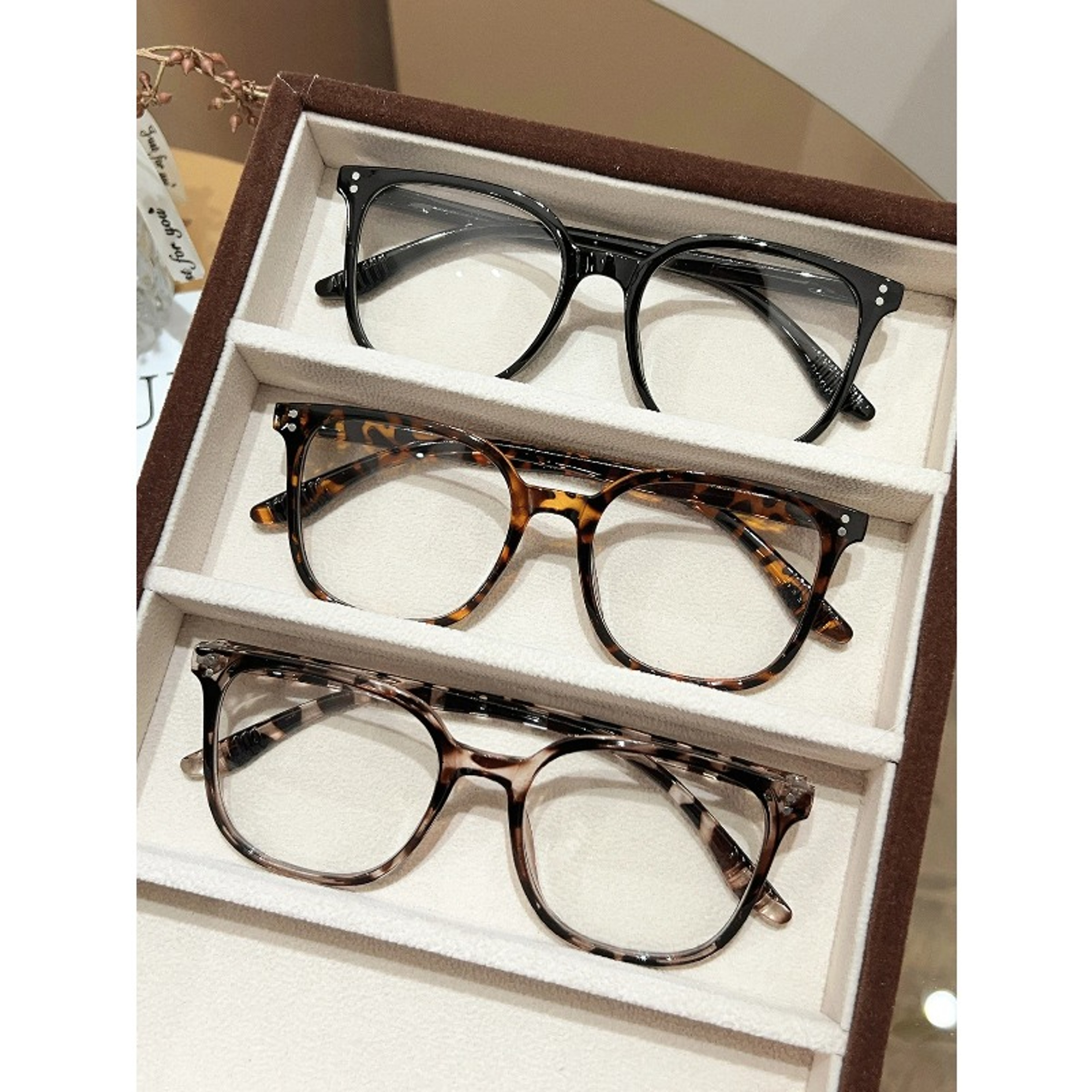 Classic Square Frame Glasses Clear Lens Fashion Eyeglasses for Men & Women – view 5