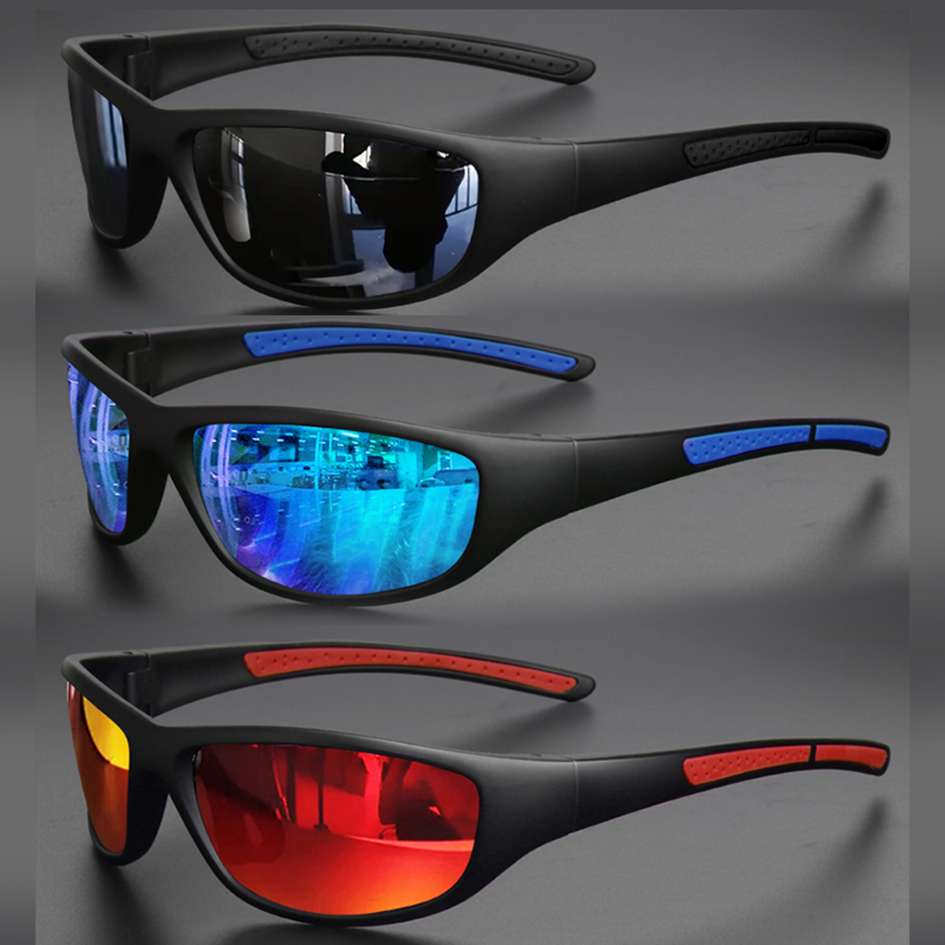 Polarized Sports Sunglasses For Men UV Protection Wrap Around Cycling  Fishing Eyewear 1