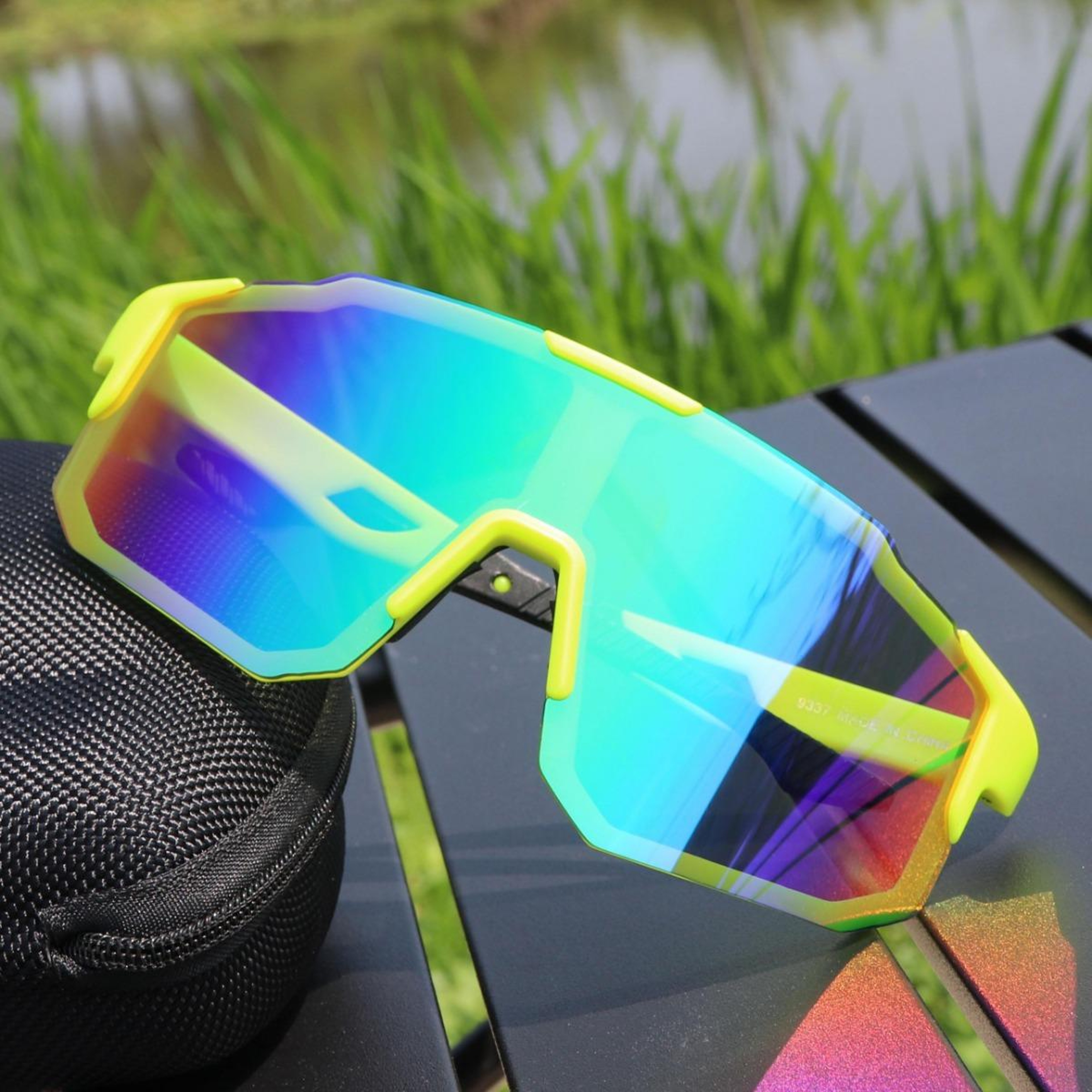 Summit Shield Cycling Sunglasses Large Frame Sports Shades For Running Hiking  Outdoor Adventures 15