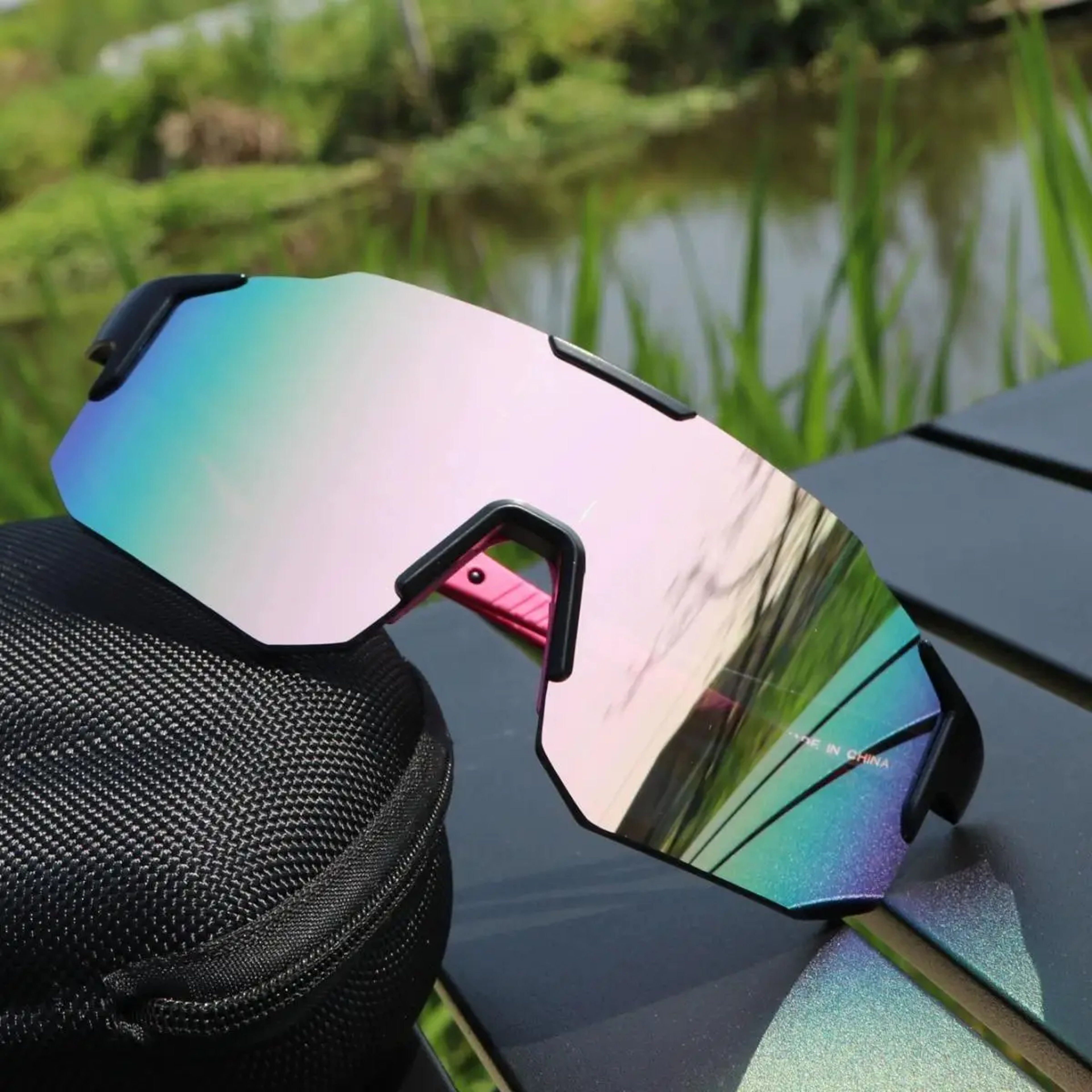 Summit Shield Cycling Sunglasses Large Frame Sports Shades For Running Hiking  Outdoor Adventures 16