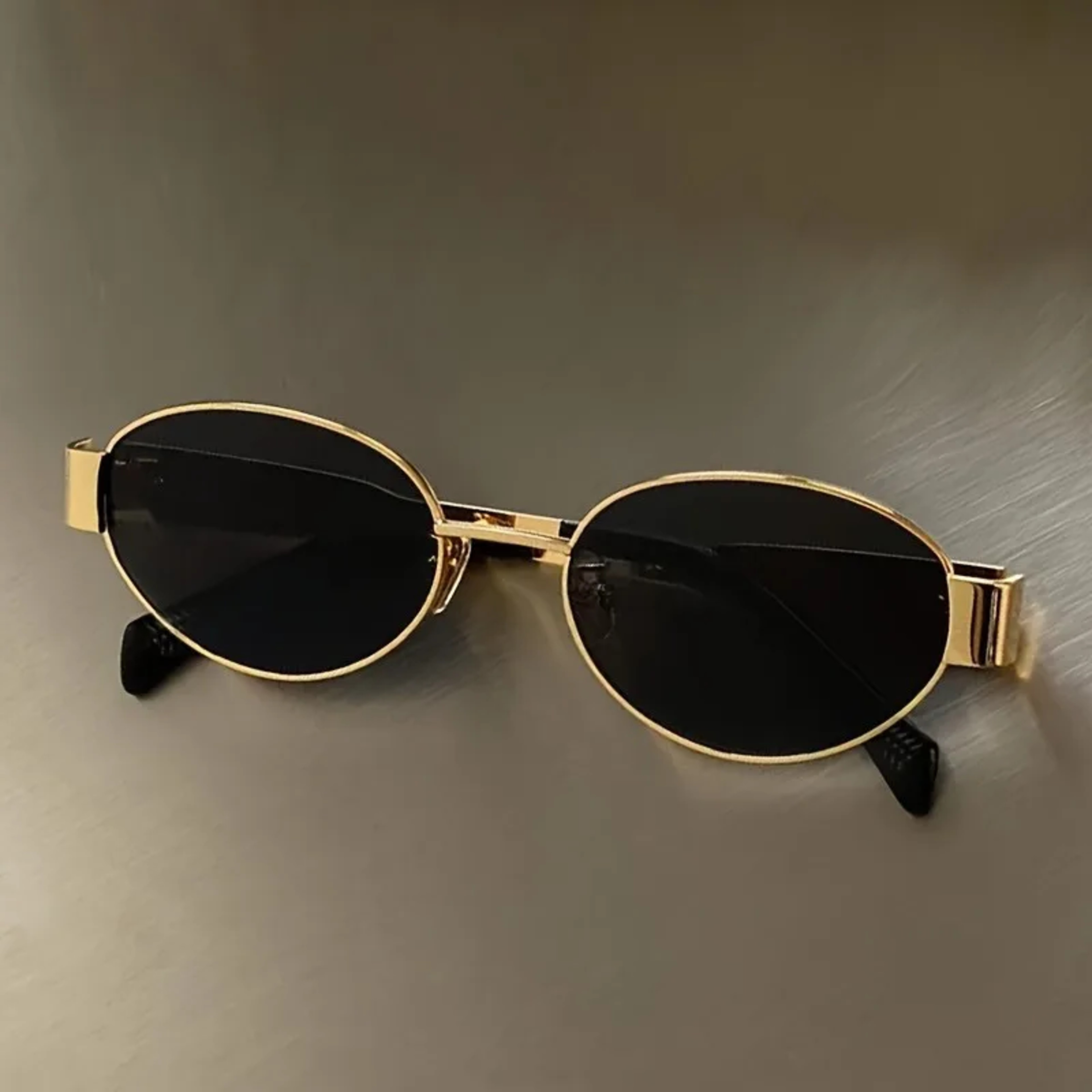 Vintage Oval Sunglasses For Women Classic Metal Frame Sunglasses With Designer Inspired Style 6